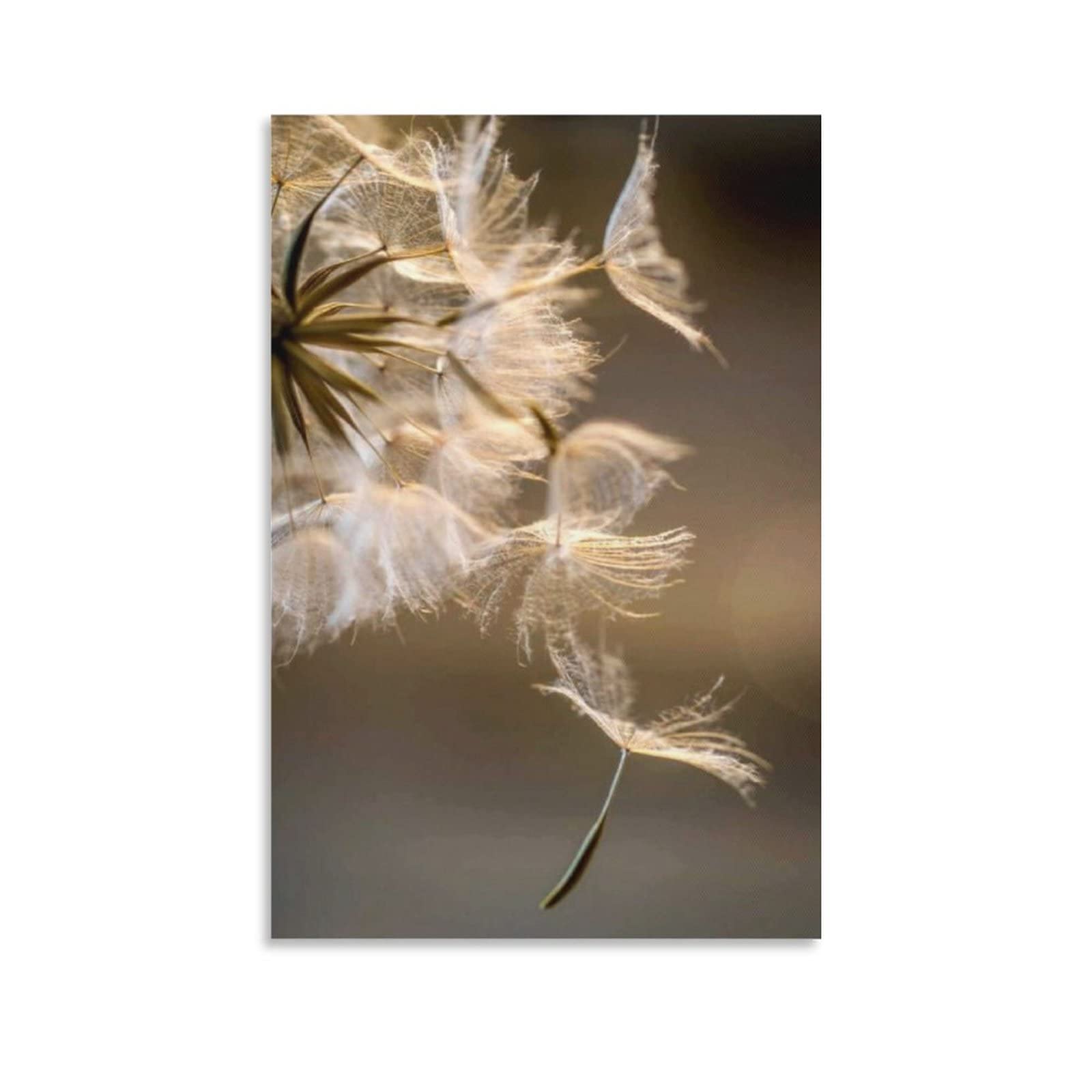 Flying Dandelion Canvas Wall Art - Modern Abstract Oil Painting Print - 24x36 Inch (60x90cm) Unframed Contemporary Home Decor for Living Room, Bedroom, Kitchen & Kids Room - Perfect for Bohemian Style Interiors & Nature-Inspired Spaces