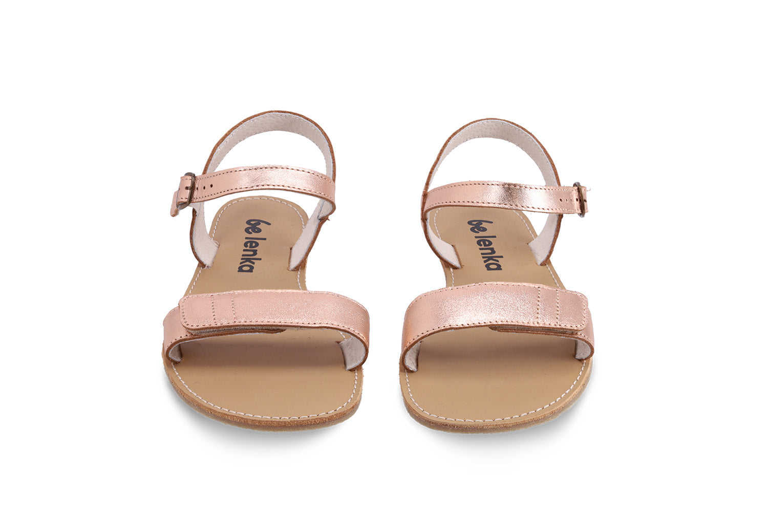 Barefoot Sandals for Women - Be Lenka Grace Rose Gold Minimalist Shoes | Comfortable & Stylish for Beach, Yoga, and Summer Outings