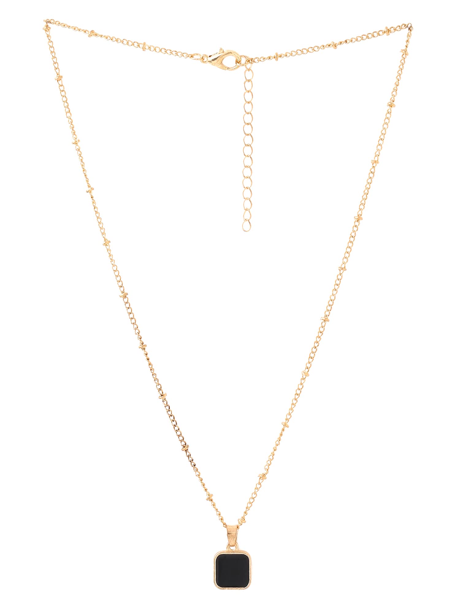 Elegant Yellow Chime Pendant Necklace for Women & Girls - 2-Piece Long Chain Jewelry Set | Perfect Birthday Gift, Anniversary Present for Wife | Ideal for Parties, Date Nights & Special Occasions
