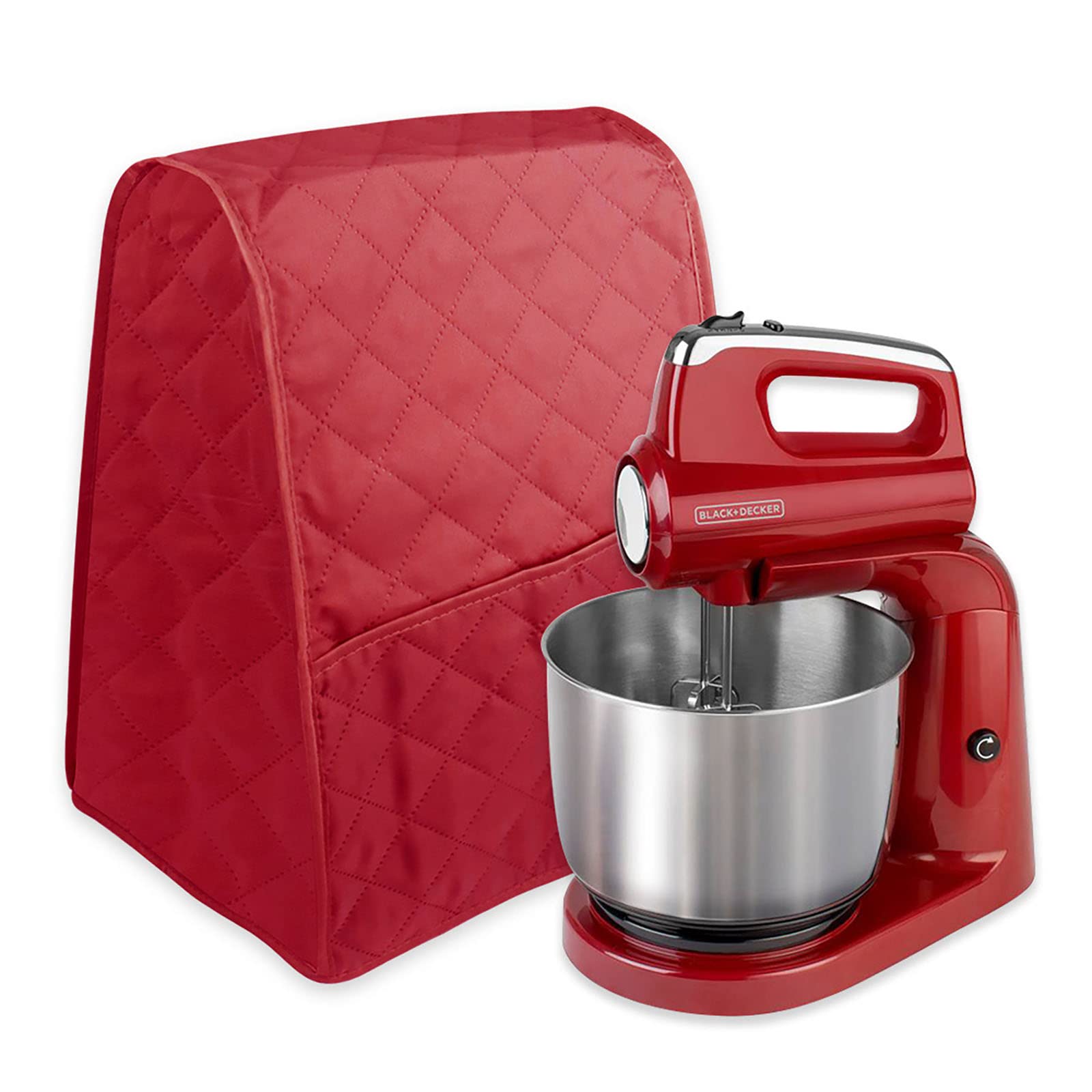 Yuehuamech Stand Mixer Cover with Storage Pocket - Dustproof Kitchen Mixer Protector Case for KitchenAid, Cuisinart, and More - Perfect for Organizing and Protecting Your Stand Mixer Accessories in Pantry or Cabinet