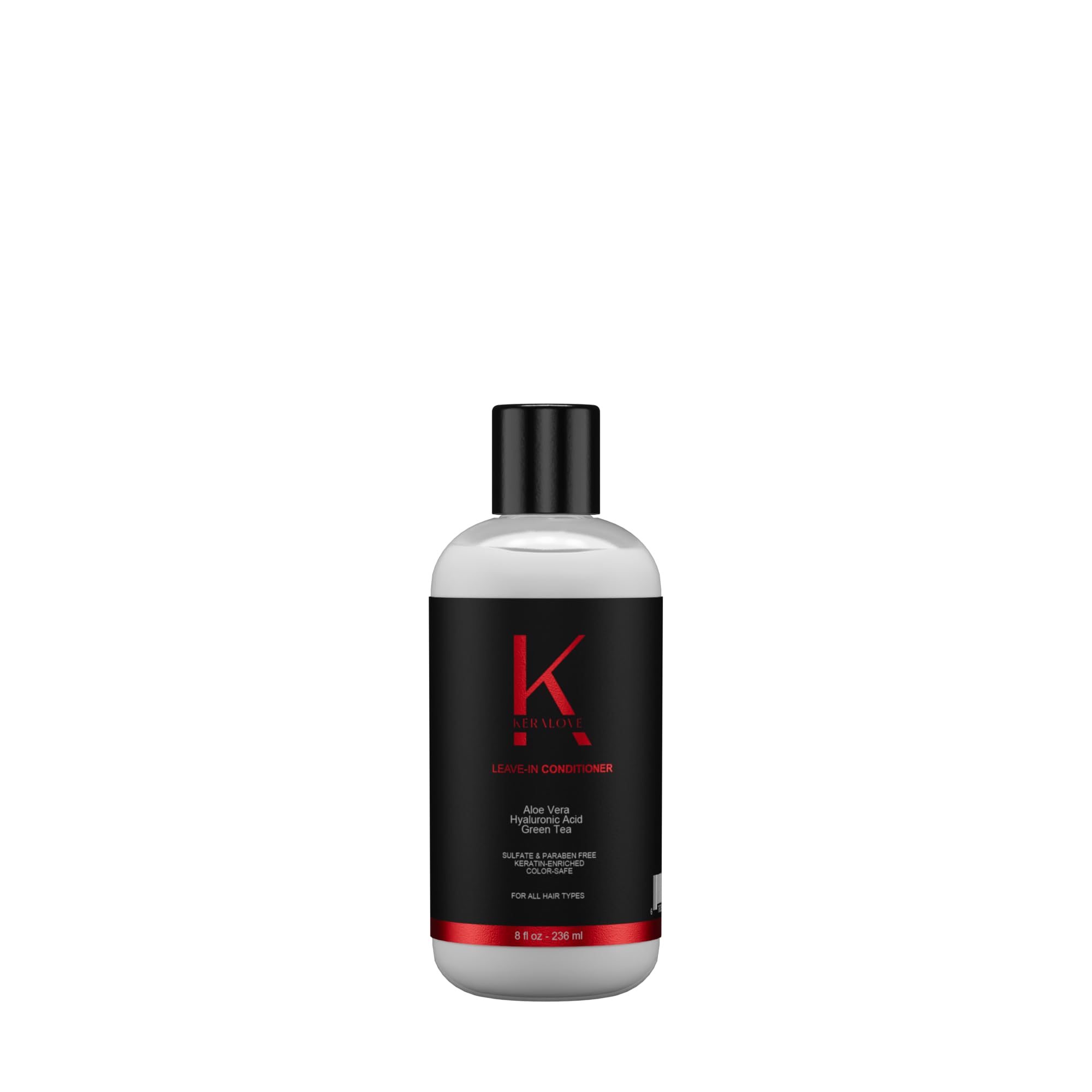Keralove Leave-In Conditioner Cream 8 oz - Keratin Enriched Hair Protectant & Detangler for All Hair Types | Safe for Virgin, Color Treated, Dry & Frizzy Hair | Sulfate & Paraben Free | Daily Hydration & Heat Protection for Smooth, Shiny Hair at Home or Salon