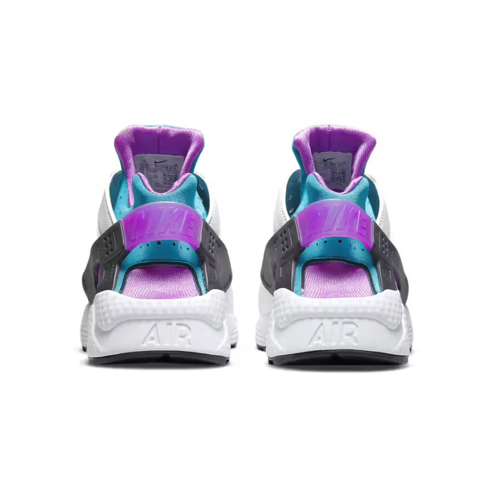Nike Air Huarache Running Shoes for Men - Aquatone White & Deep Magenta Colorway | Lightweight Comfort for Gym, Jogging & Casual Wear