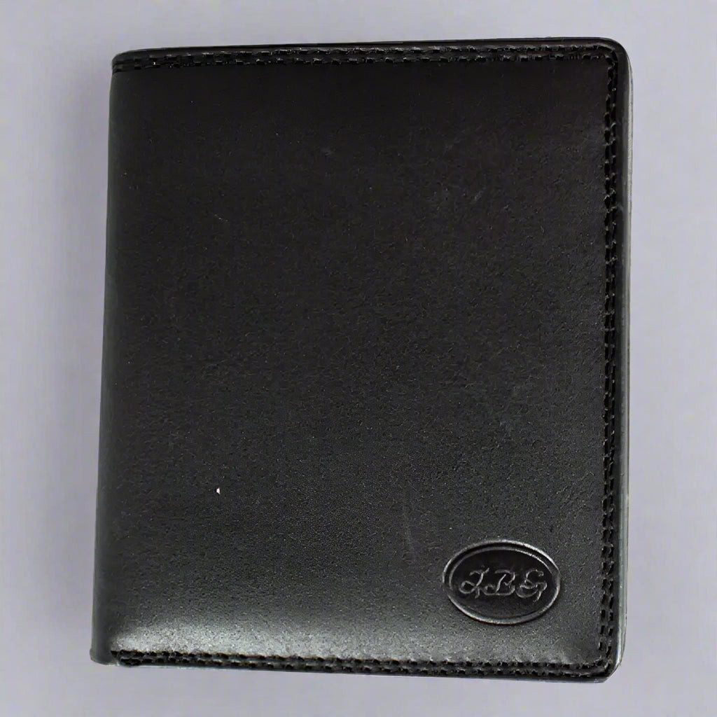 JBG International Men's Bifold Leather Wallet with Flip-Up Wing - RFID Blocking, Slim Design for Daily Use & Travel