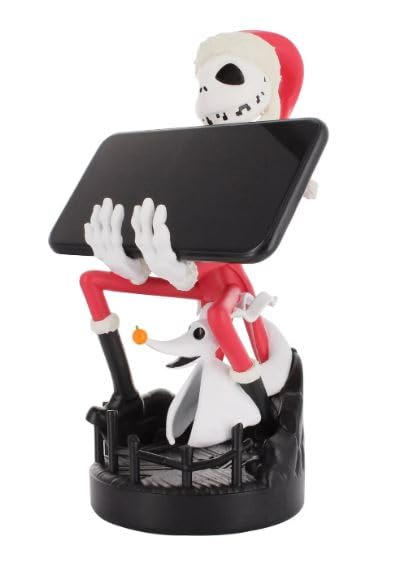 Premium Jack Skellington Gaming Cable Protector - Santa Claus Design for Headphones & USB Cables | Perfect for Gamers & Christmas Decor