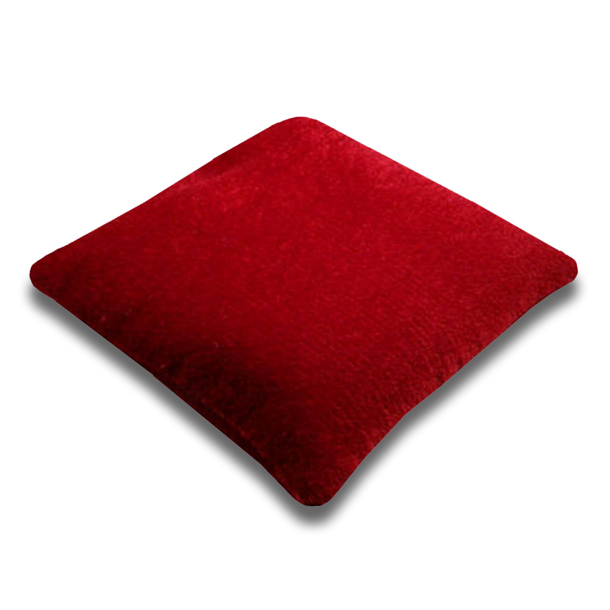 5.5 Inch Square Red Velvet Crystal Display Pillow - Premium Bean Bag Holder for Crystal Skulls, Spheres, Points & Clusters | Perfect for Home Decor, Meditation Spaces & Crystal Healing Practices (CPV4L)