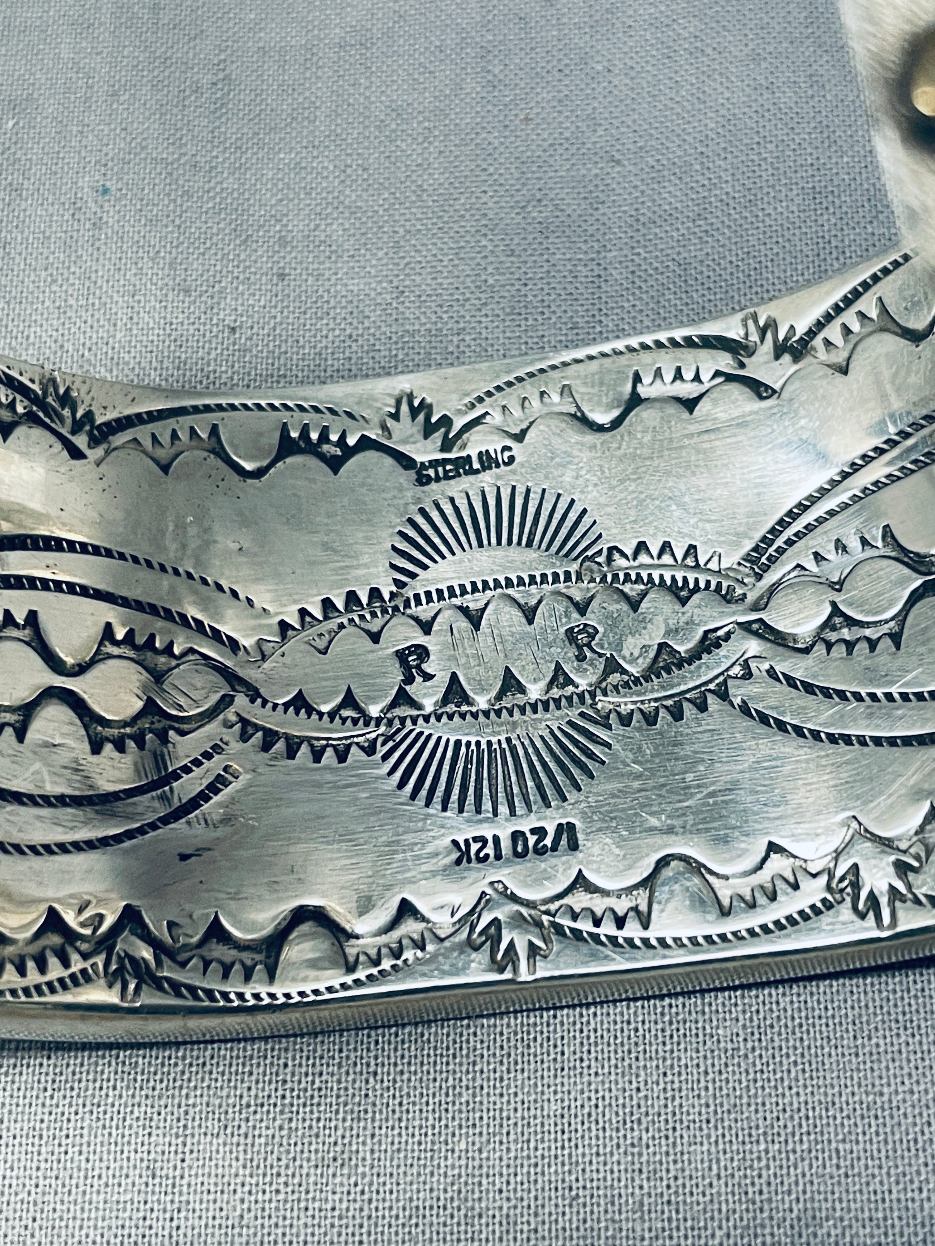 100 Grams Navajo Sterling Silver Wide Cuff Bracelet - Authentic Native American Jewelry for Women, Handmade Hogan Design - Perfect for Boho Fashion, Gift Giving & Special Occasions