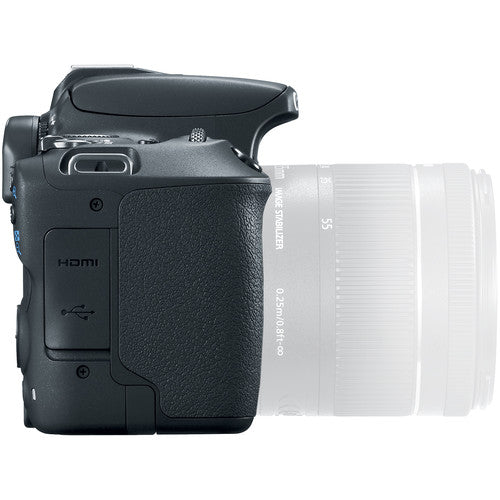 Canon EOS Rebel SL2/250D/SL3 DSLR Camera with 18-55mm Lens Kit (Black) - 64GB Memory Card, Dual Battery & Professional Mic Bundle - Perfect for Travel Photography, Vlogging & YouTube Content Creation