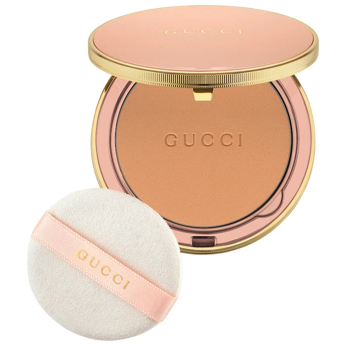 Gucci Matte Natural Beauty Powder Compact - Oil Control & Flawless Finish for Everyday Makeup & Touch-Ups