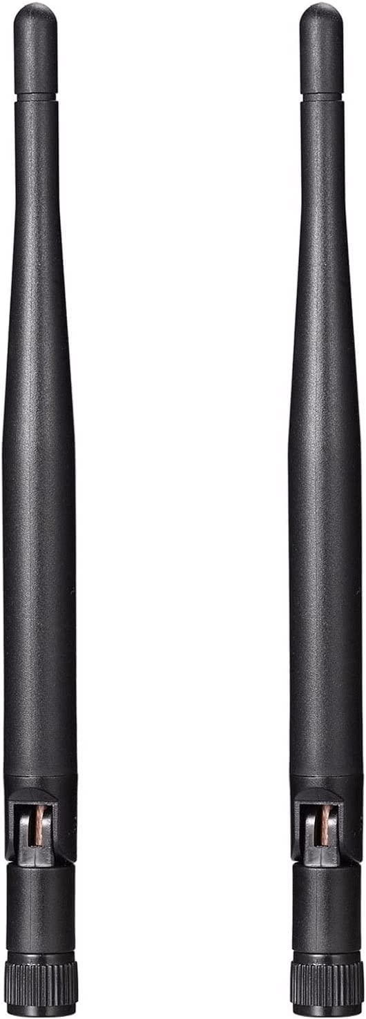 Bingfu Dual Band WiFi 2.4GHz/5GHz Replacement Antenna for Furrion RV Backup Camera - 2 Pack MIMO Antennas for Truck, Tractor, Trailer, Pickup & SUV Reverse Monitoring System - Enhanced Signal for Rear View Safety