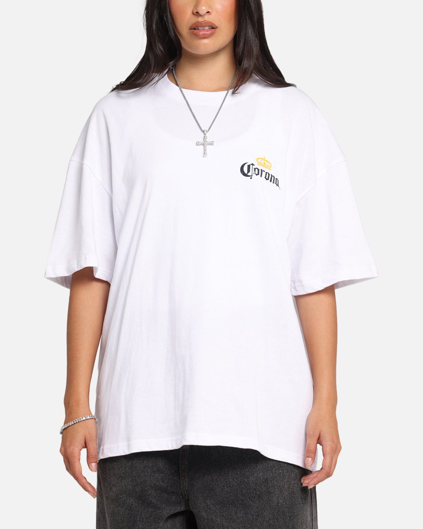 73 Studio Corona T-Shirt - Premium White Cotton Tee for Men & Women - Casual Wear, Street Style, and Everyday Comfort