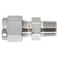 1/2 BSP/NPT x 6mm Stainless Steel 304 Compression Fitting with Brass Ring - Compatible with RTD & Thermocouple Sensors - Ideal for Industrial Temperature Measurement & Process Control Applications