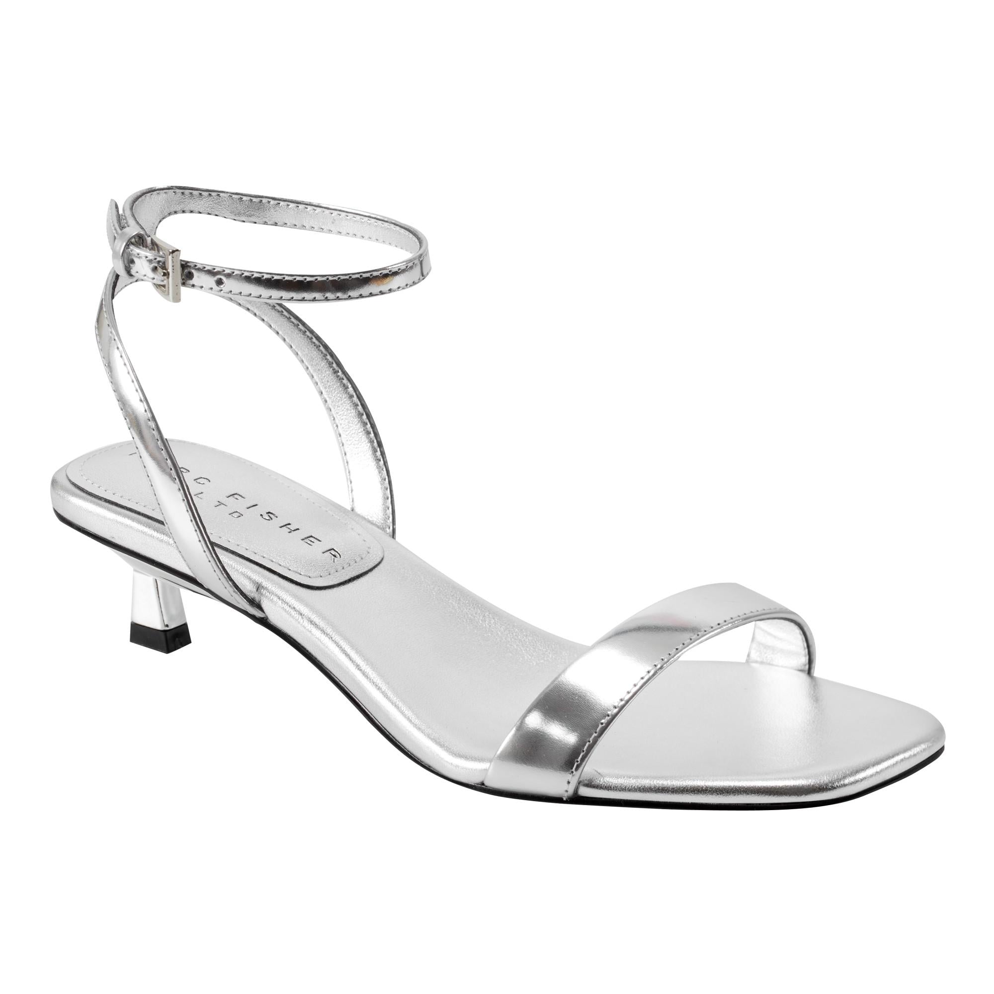 Marc Fisher Ltd Women's Alona Silver/Cow Specchio Mirror Heels - Stylish Cow Print High Heels for Women, Perfect for Parties, Weddings & Night Out