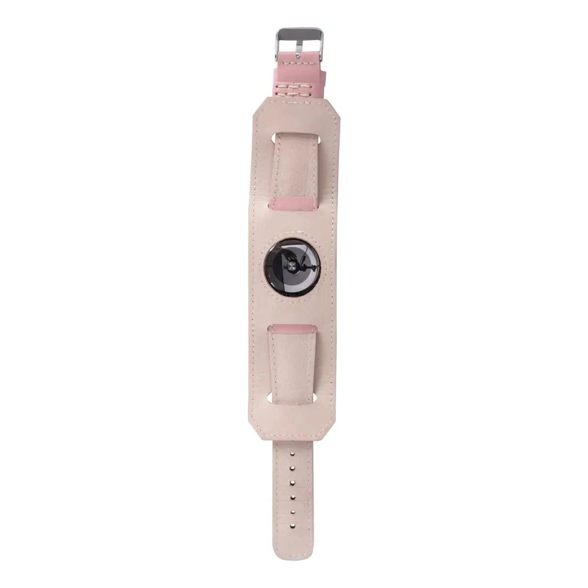 Pink Leather Cuff Strap for Apple Watch - Stylish & Comfortable Wristband for Women, Compatible with All Apple Watch Models - Perfect for Workouts, Office & Everyday Fashion Accessory