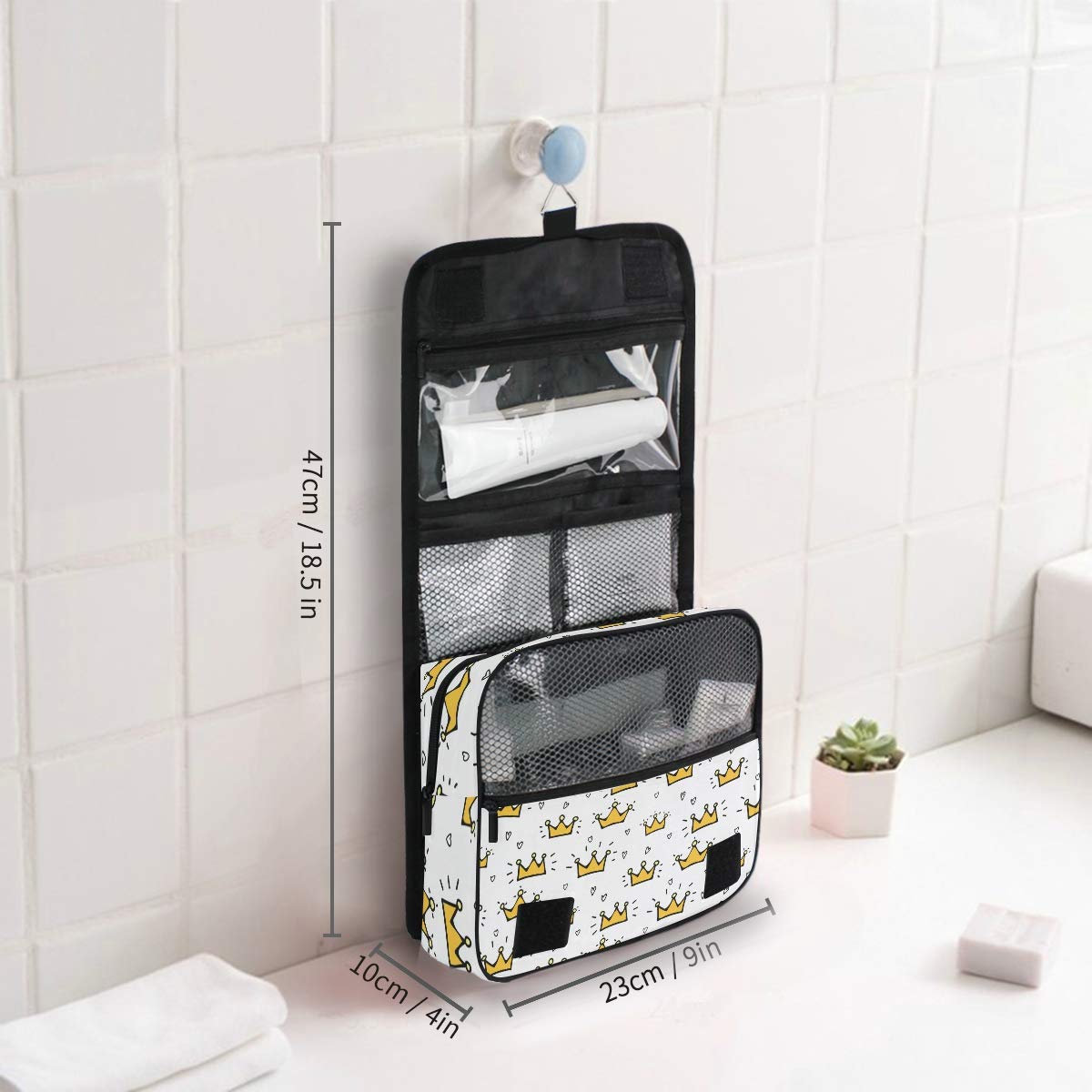 Hanging Travel Toiletry Bag Kit - Waterproof Makeup Case & Cosmetic Organizer for Men & Women - Perfect for Camping, Gym, Business Trips & Vacation Essentials