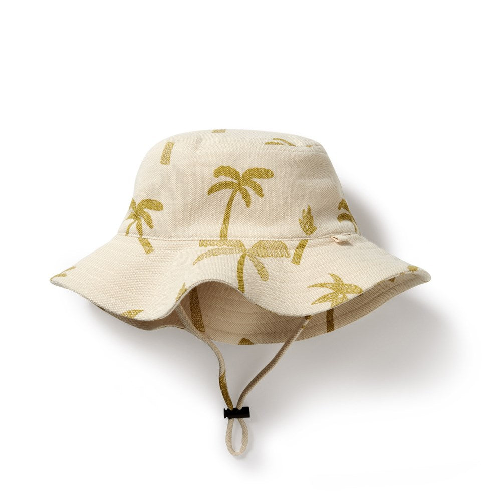 Palm Days Organic Sun Hat for Women - UPF 50+ UV Protection Wide Brim Beach Hat for Summer Outdoor Activities