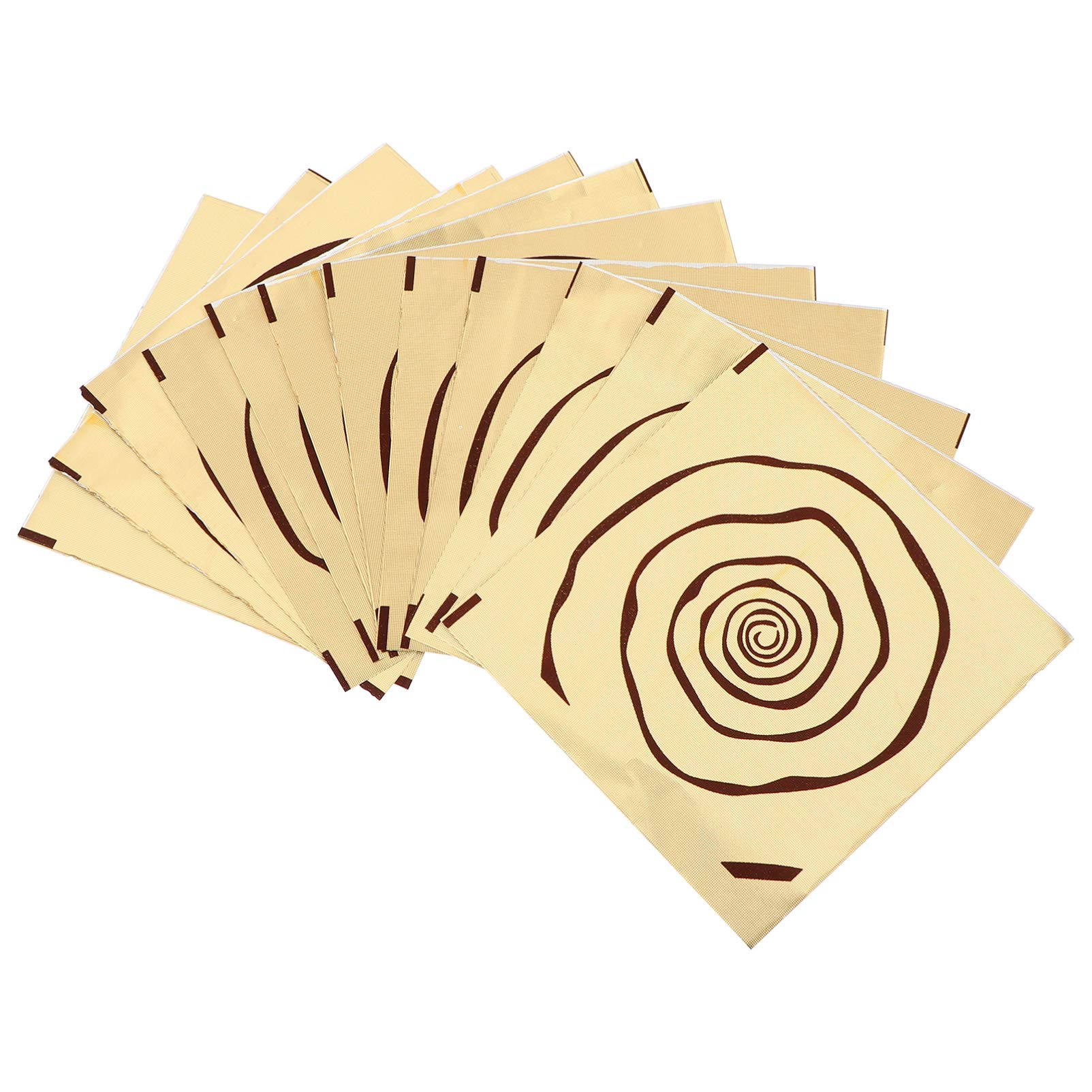Premium 100pcs Golden Aluminum Foil Candy Wrappers for DIY Chocolate & Candy Packaging - Bulk Candy Wrapping Paper for Homemade Treats, Party Favors, Wedding Candies & Gift Packaging