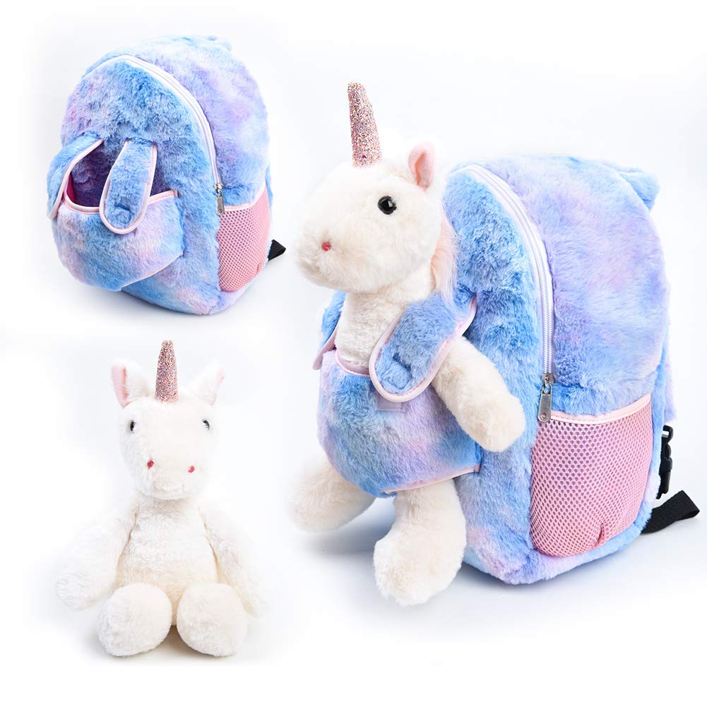 Funday Unicorn Kids Backpack with Removable Wheels - Lightweight School Backpack for Boys & Girls - Perfect for School, Travel & Daily Use