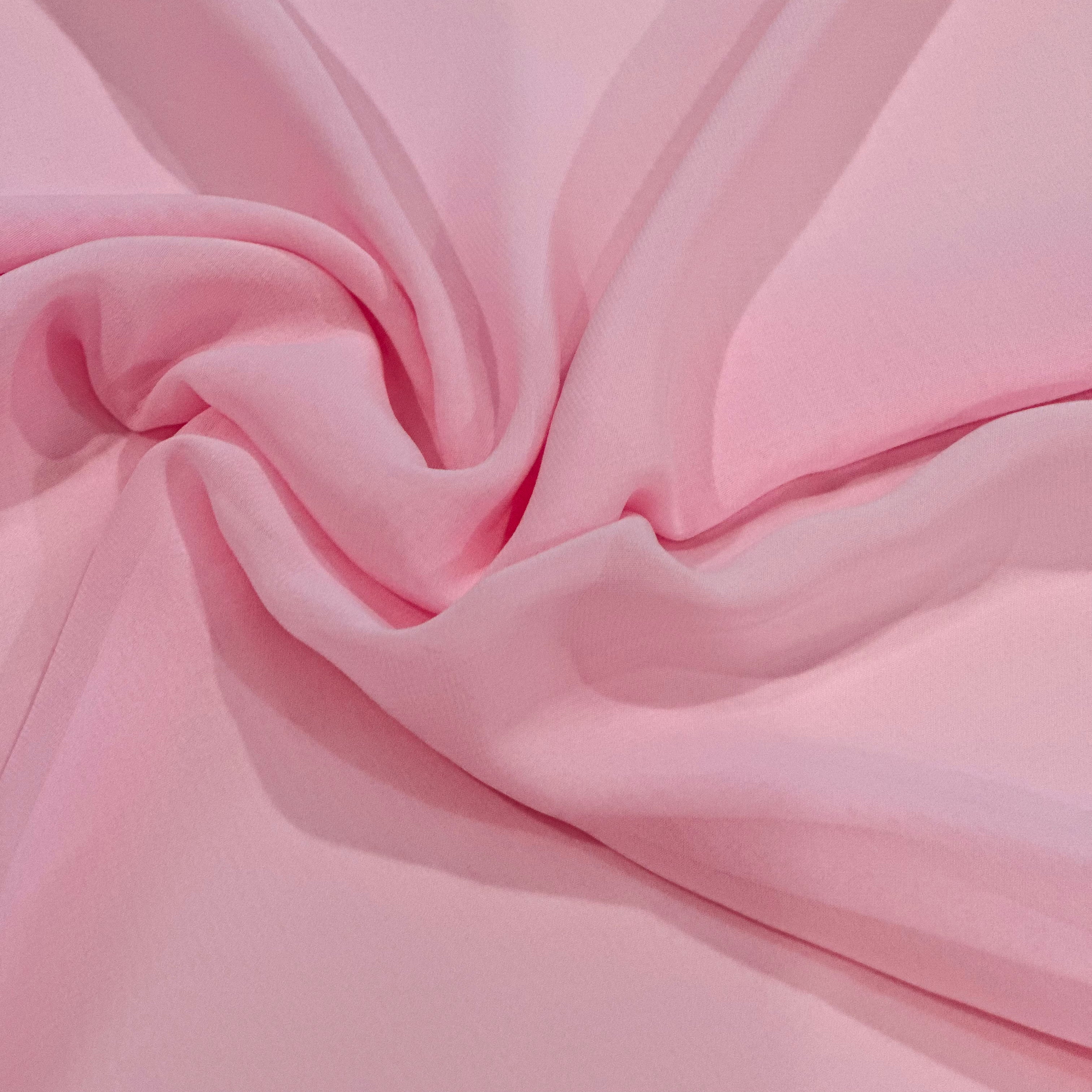 150cm Wide Soft Chiffon Fabric - Petal Pink for Elegant Dresses, Scarves & Home Decor