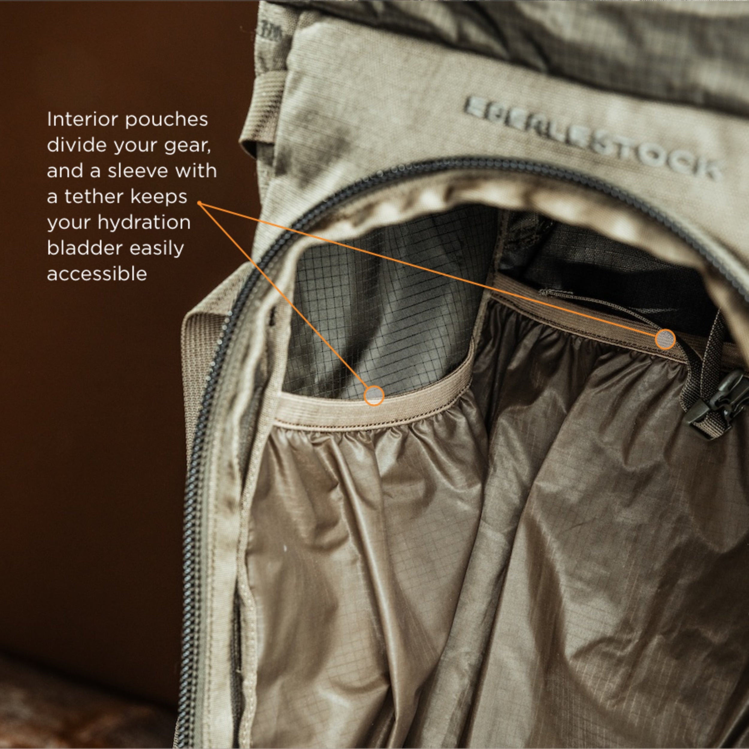Eberlestock Brooks 3500 Lightweight Backpack with Hydration Bladder Sleeve & Zippered Front Pockets - Perfect for Hiking, Camping, and Outdoor Adventures | Pre Order