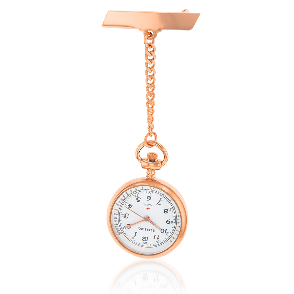 Ellis & Co Nurses Fob Watch - Classic Stainless Steel Pocket Watch for Medical Professionals | Perfect for Nurses, Doctors & Healthcare Workers in Hospitals & Clinics
