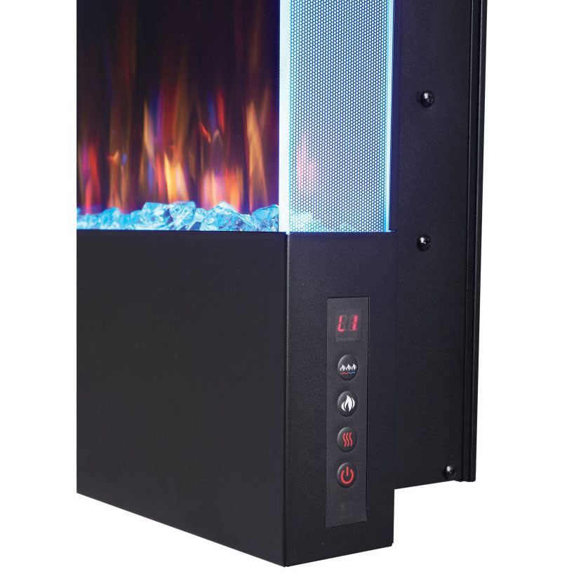 Napoleon Allure Vertical 32 Inch Wall Mount Electric Fireplace - Modern Heating for Living Room, Bedroom & Office Spaces
