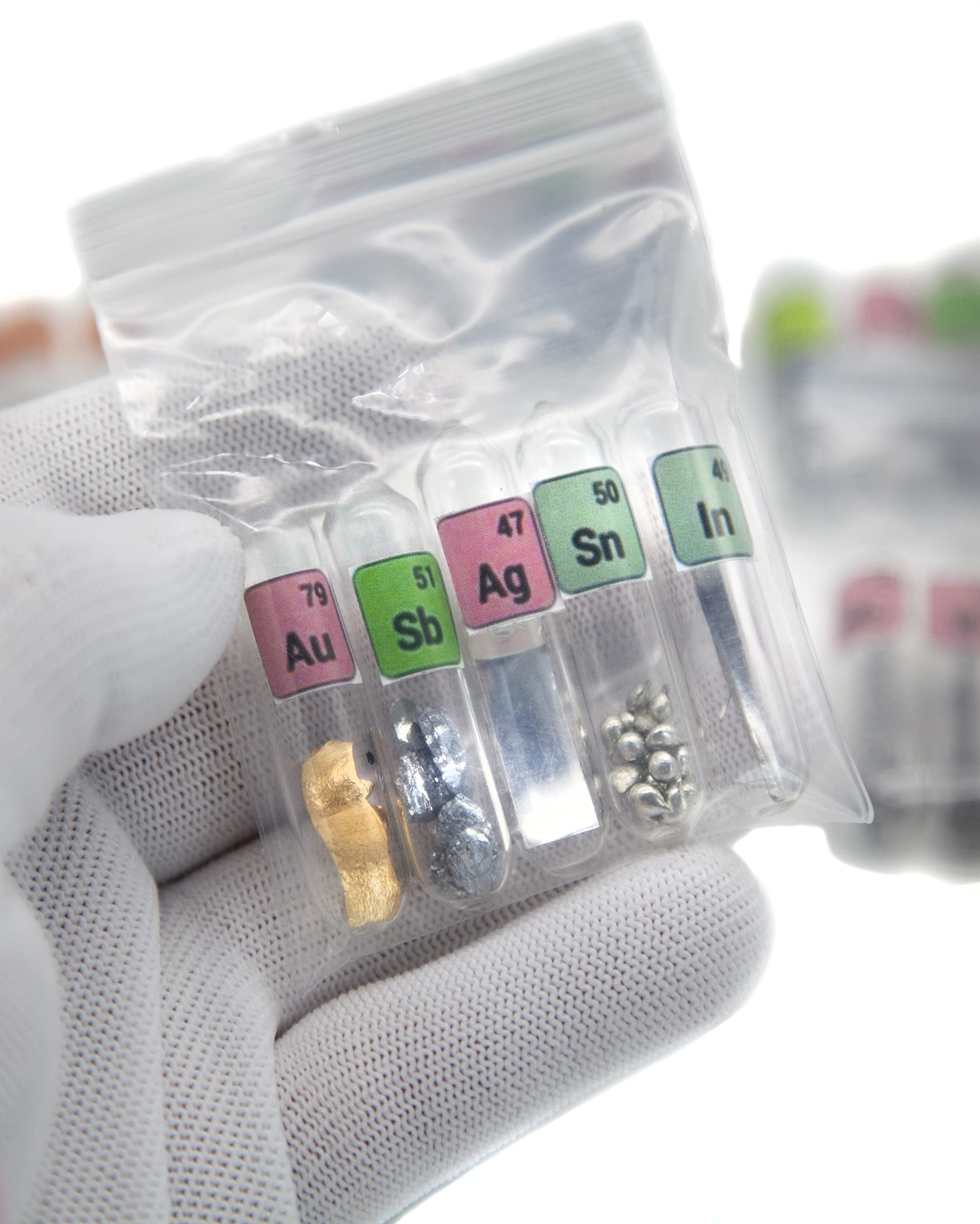 Periodic Table Elements Set - 99.99% Pure Real Elements Sealed in Glass Tubes (37 Pieces) | Perfect for Science Gifts, Classroom Teaching, Home Display & Collector's Showcase | STEM Education & Chemistry Enthusiast Collection