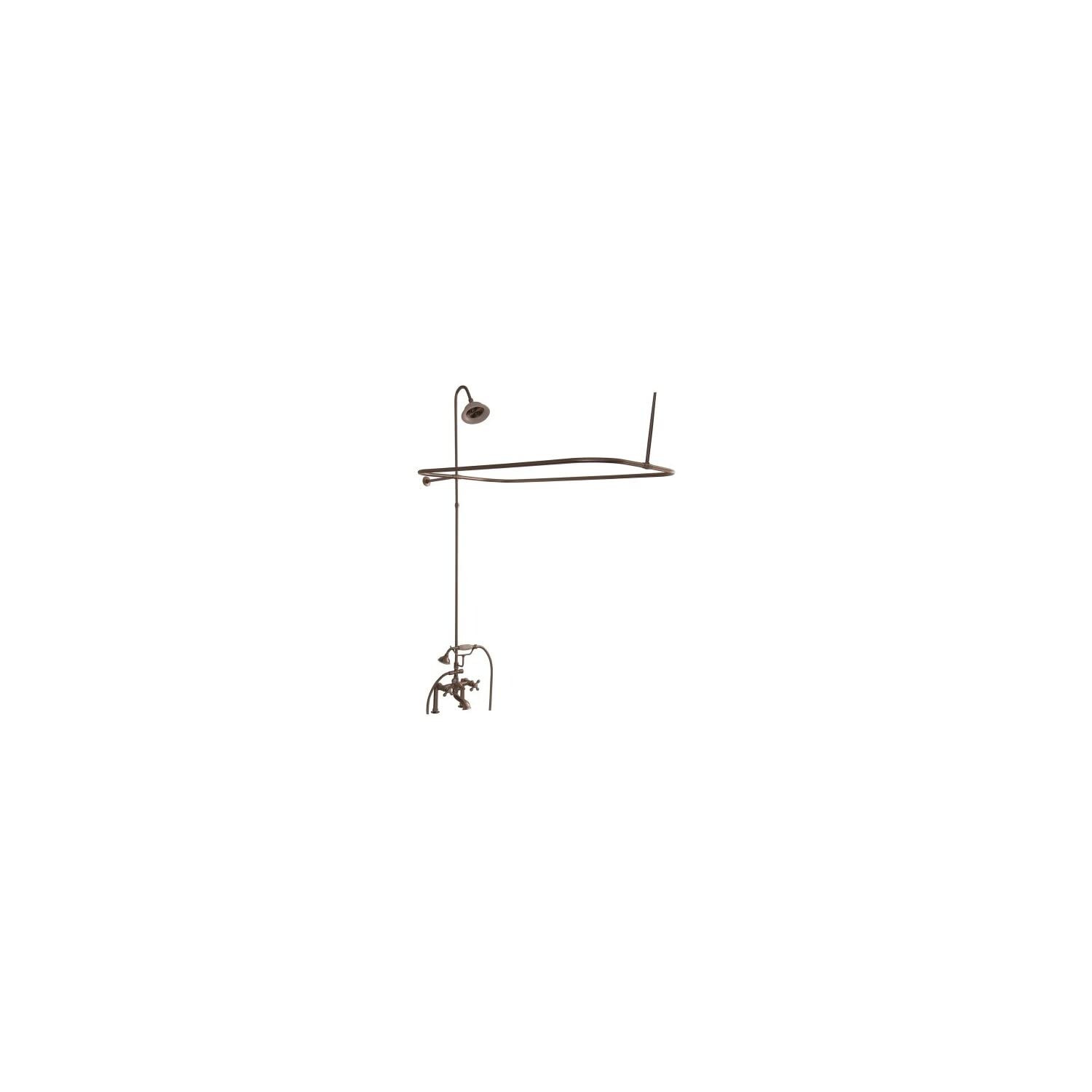 Tub to Shower Conversion Kit with Elephant Spout, Adjustable Shower Ring, Riser Pipe & Rainfall Showerhead - Perfect for Bathroom Remodeling & Accessible Bathing Solutions