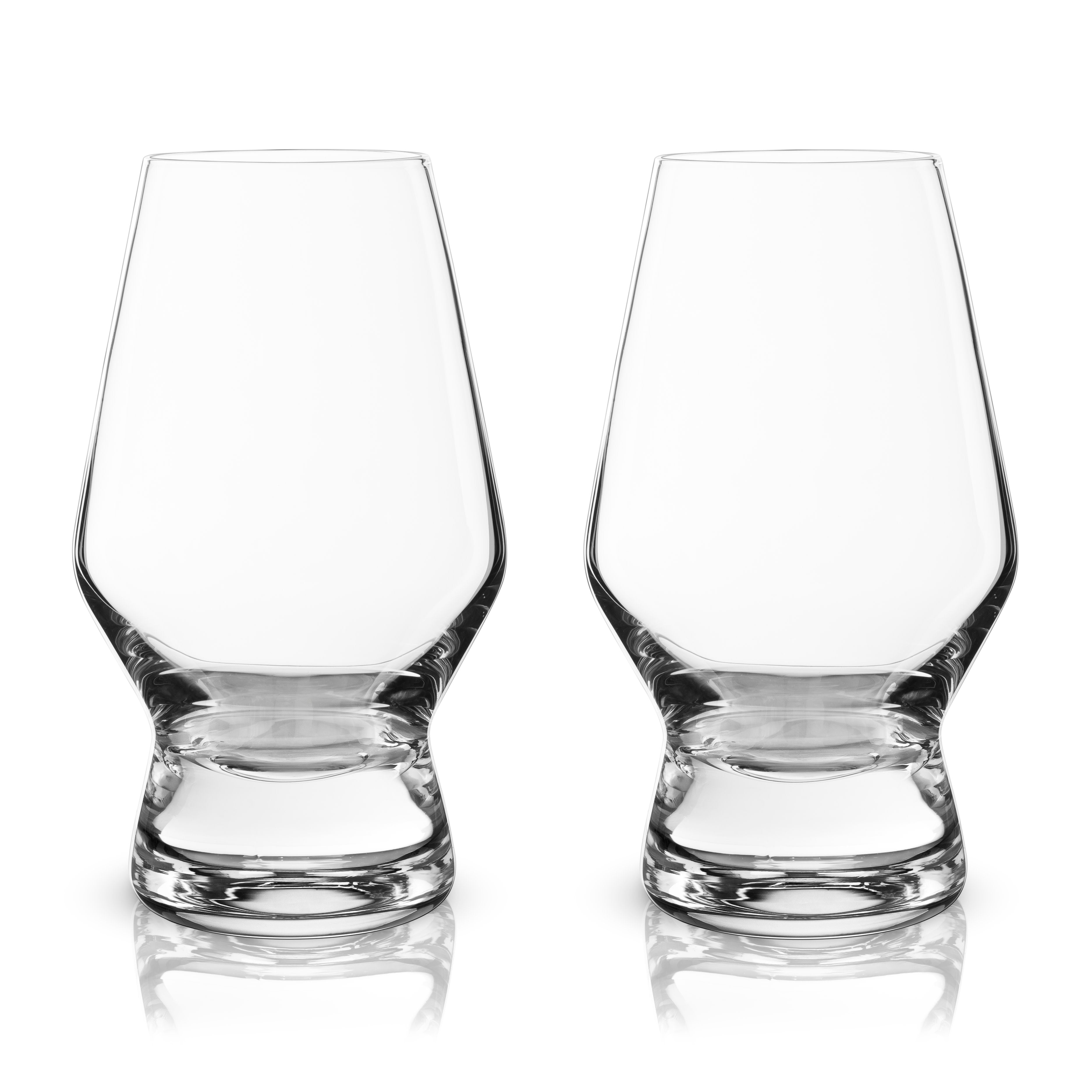 Premium Raye Heavy Base Crystal Whiskey Glasses Set of 2 - Elegant Scotch Bourbon Tasting Glasses for Whiskey Enthusiasts & Home Bar Decor