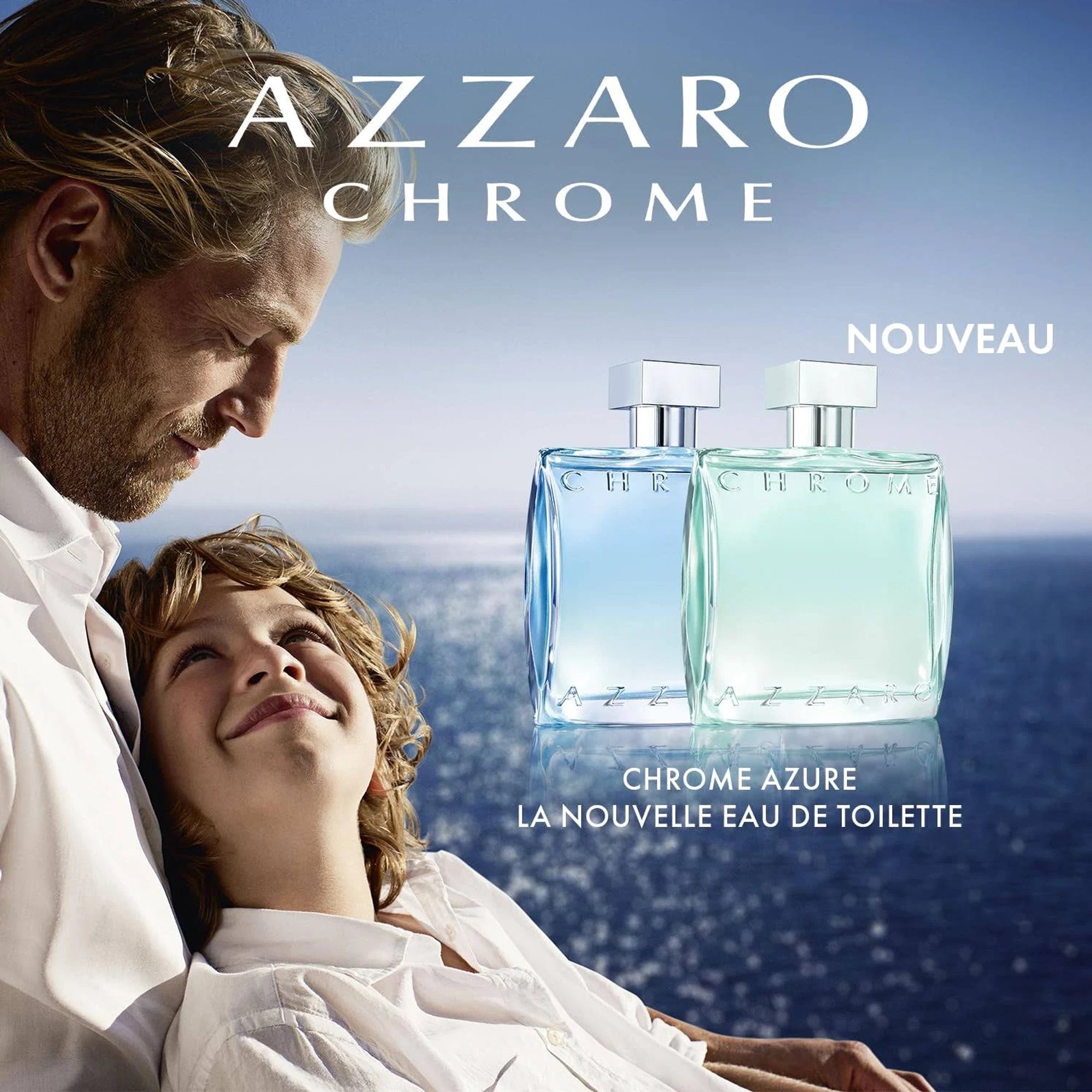 Chrome Azure 3.4 oz Cologne for Men - Fresh & Long-Lasting Fragrance for Everyday Wear, Date Night & Special Occasions