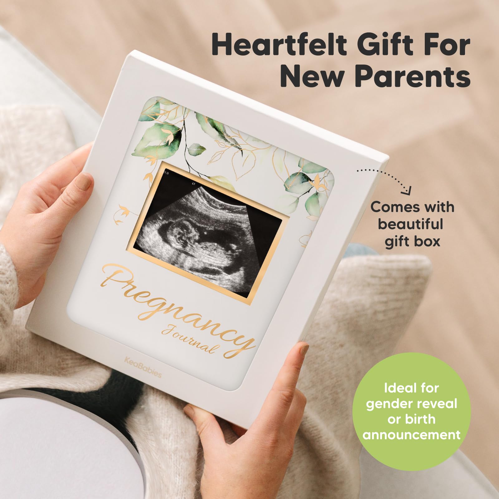 90-Page Hardcover Pregnancy Journal & Memory Book for First-Time Moms - Pregnancy Planner, Baby Memory Book with Ultrasound Pages, Mom Diary Keepsake (Alpine) - Perfect for Recording Pregnancy Milestones, Baby Growth & Creating Lasting Memories