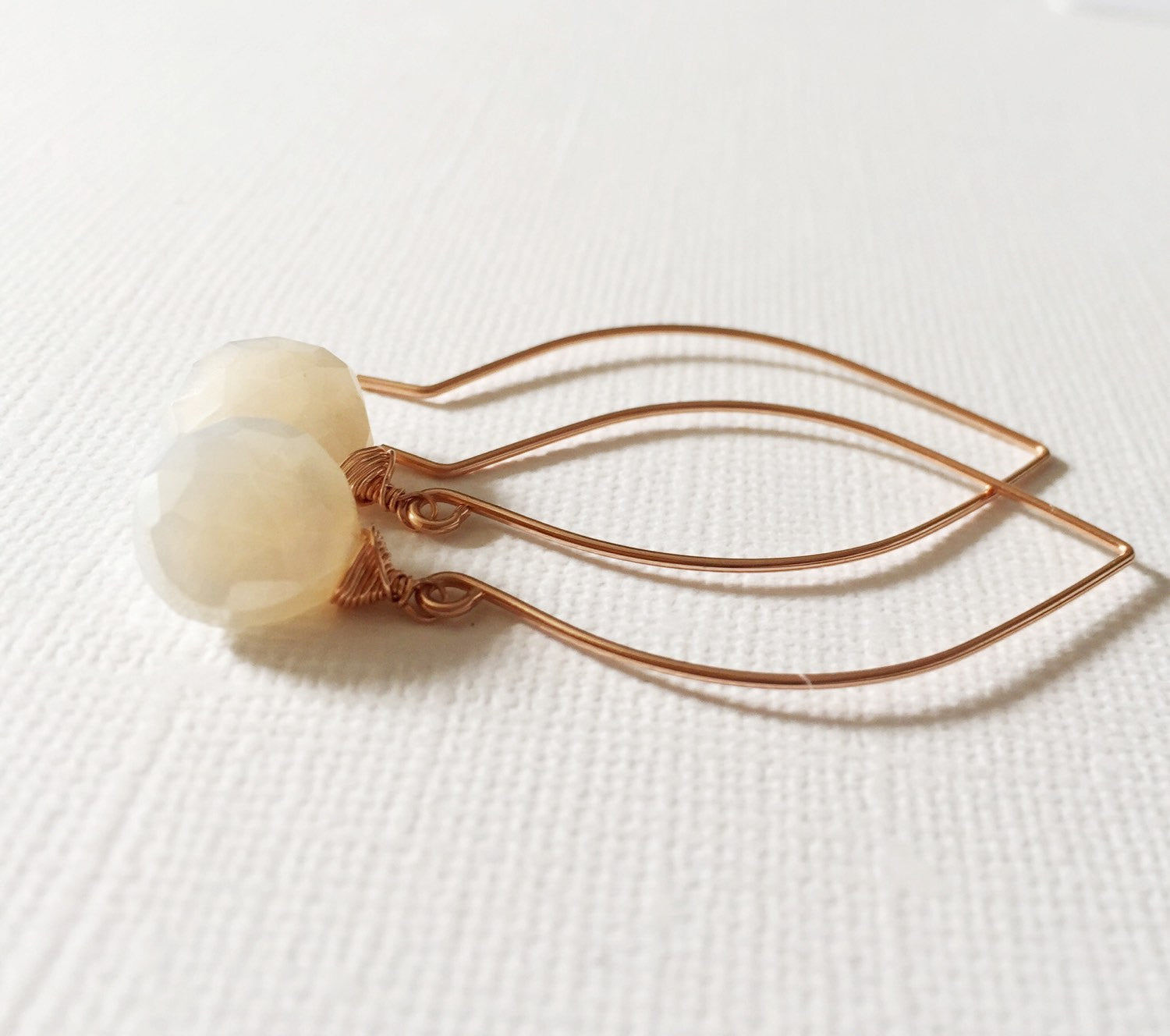 Kalena Pearl Chalcedony Earrings (E159) - Elegant Handmade Jewelry for Women, Perfect for Weddings, Parties & Special Occasions