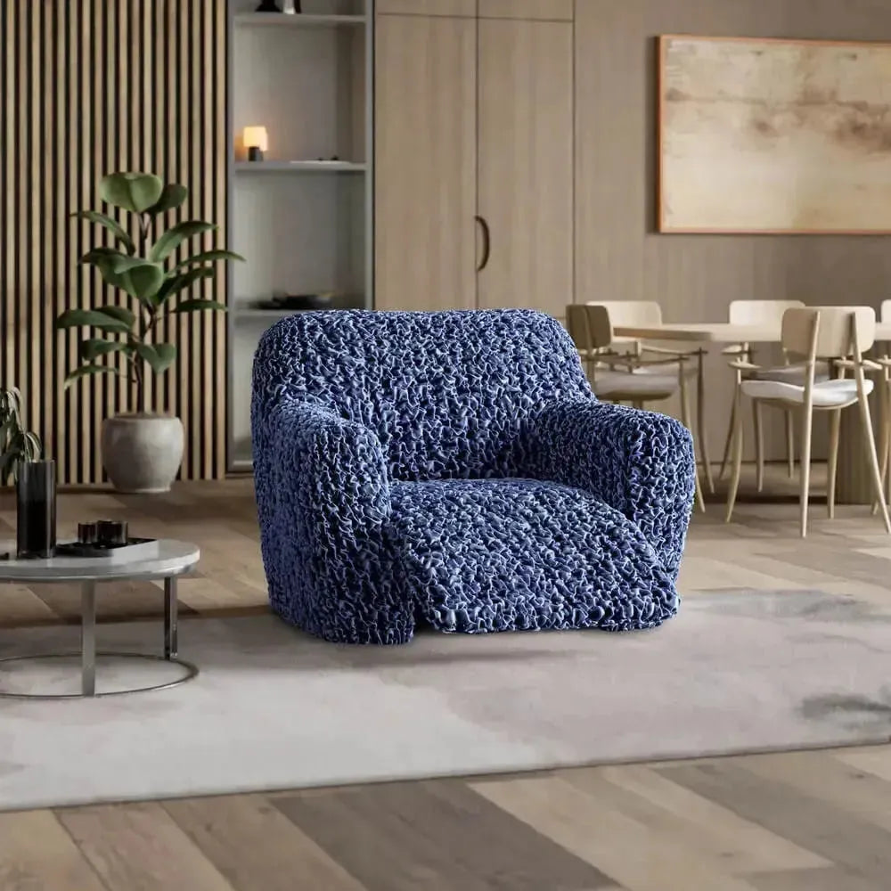 Fuco Velvet Reclining Armchair Slipcover - Soft Stretch Fabric Cover for Living Room, Bedroom, Home Theater - Easy Wash & Perfect Fit