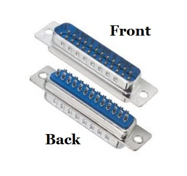 Premium DB25 Male Solder Kit with Full Profile Metal Hood - High Quality D-Sub Connector for Industrial Equipment & Computer Networking (Perfect for RS232 Serial Port Connections)