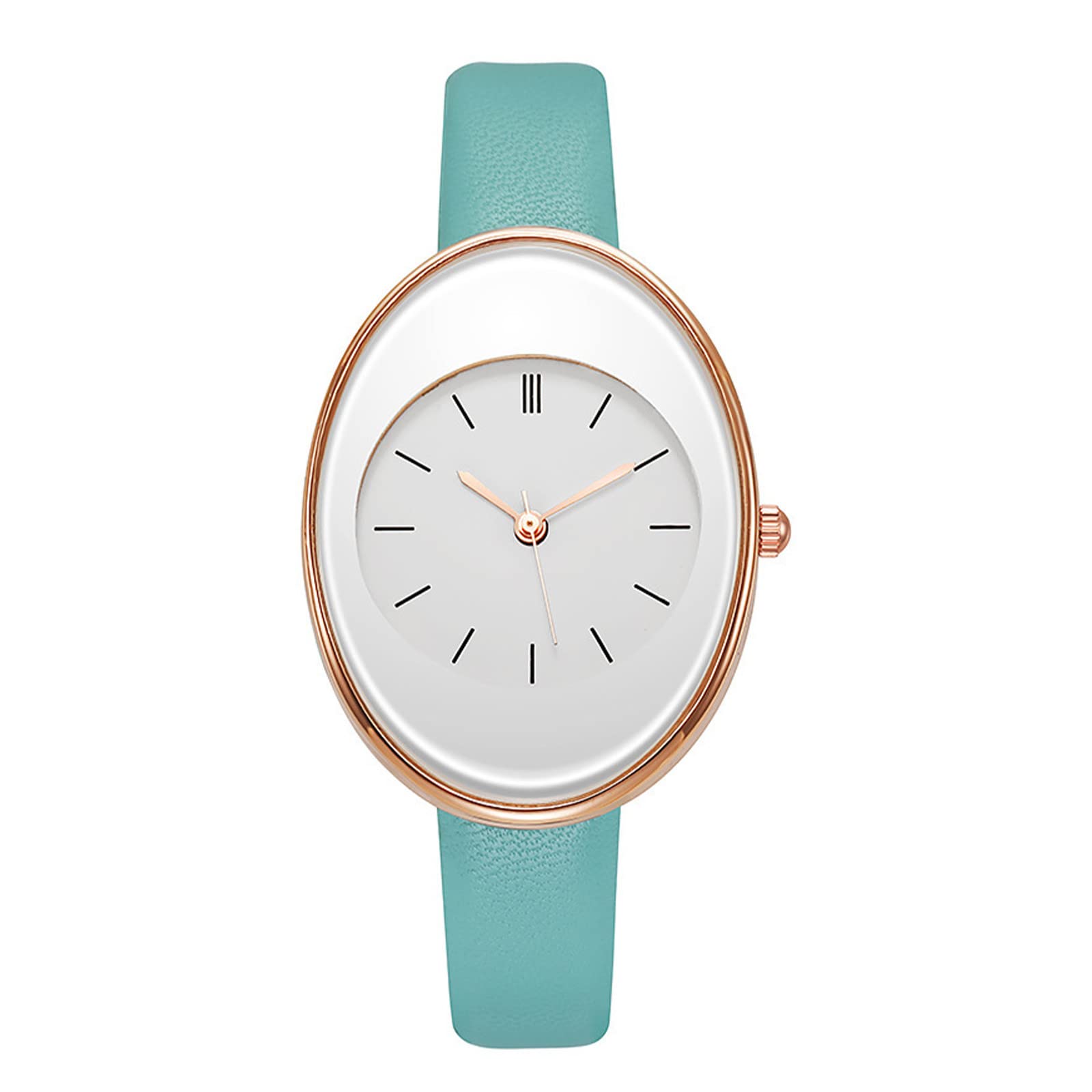 Women's Leather Quartz Watch - Classic Analog Chronograph for Business & Fashion