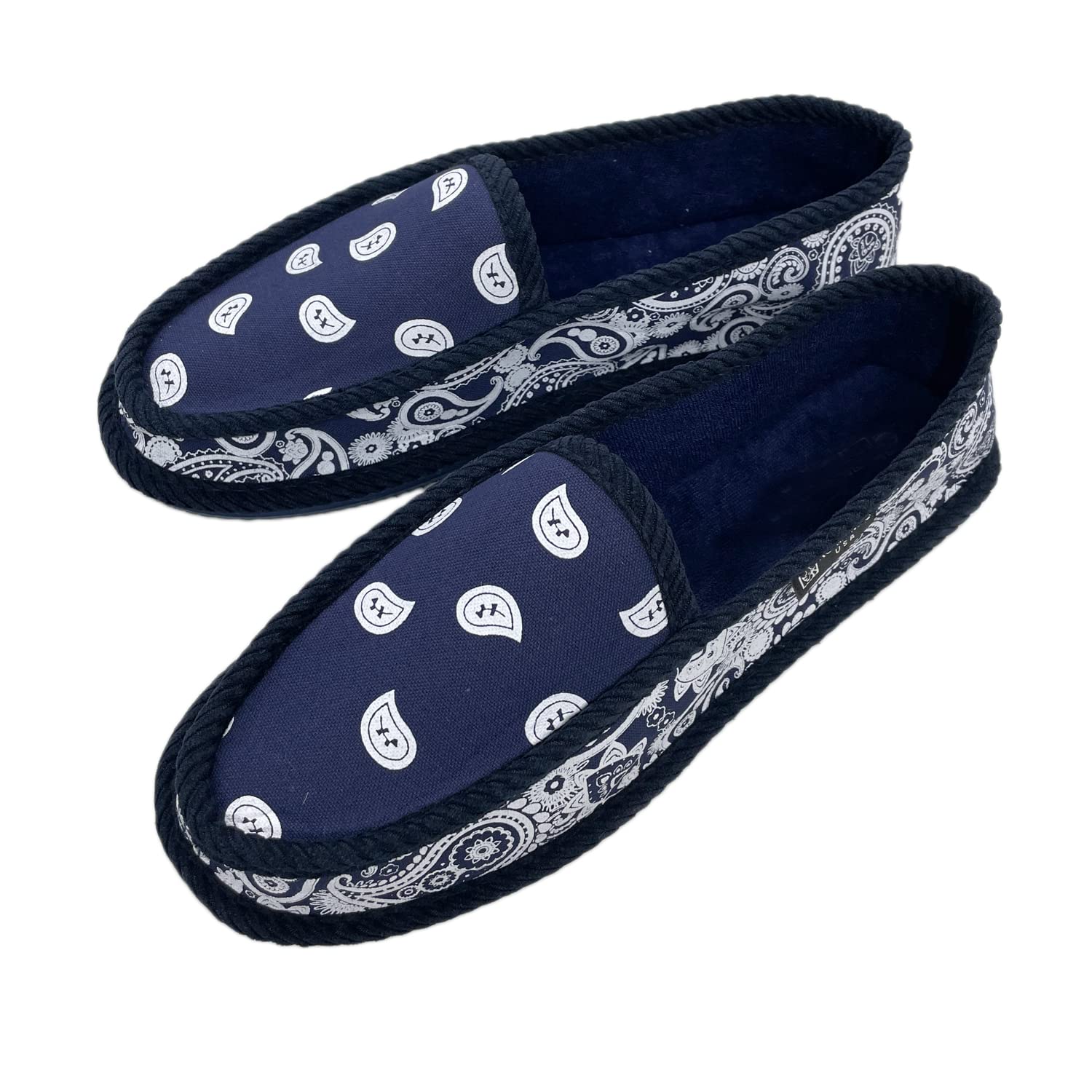 AIRNINE Men's Bandana House Slippers - Soft Indoor Slides for Comfortable Home Wear - Perfect for Lounging, Relaxing & Casual Wear