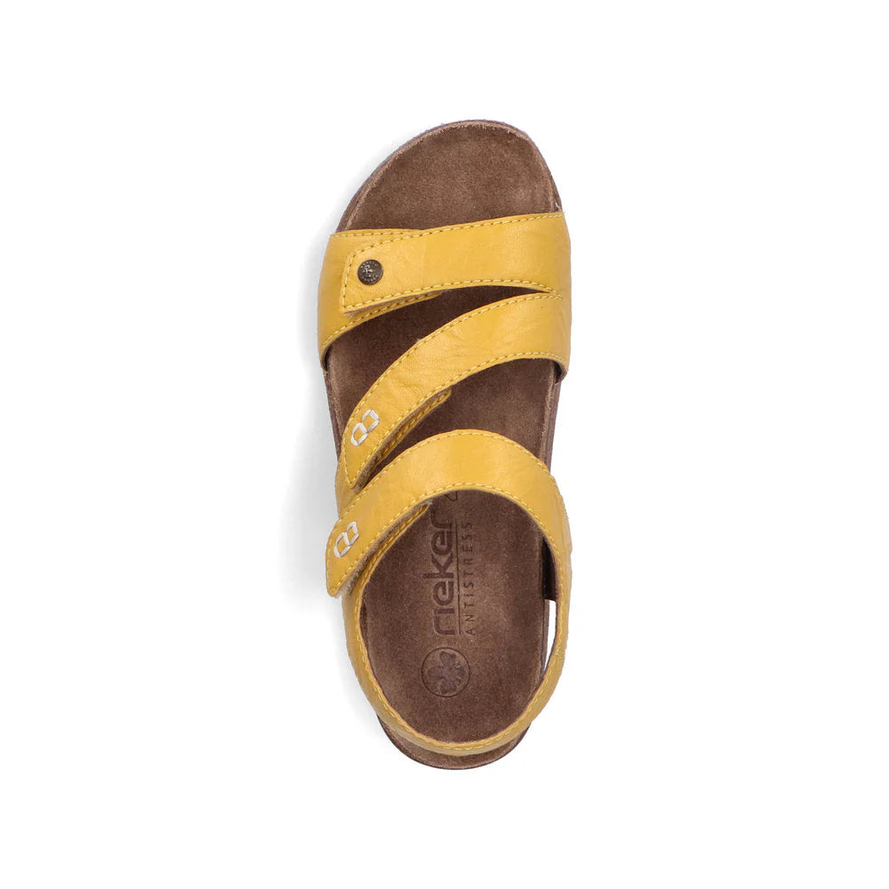 Rieker Women's Comfortable Slip-On Loafers 61402 in Yellow - Perfect for Casual Wear, Office & Travel