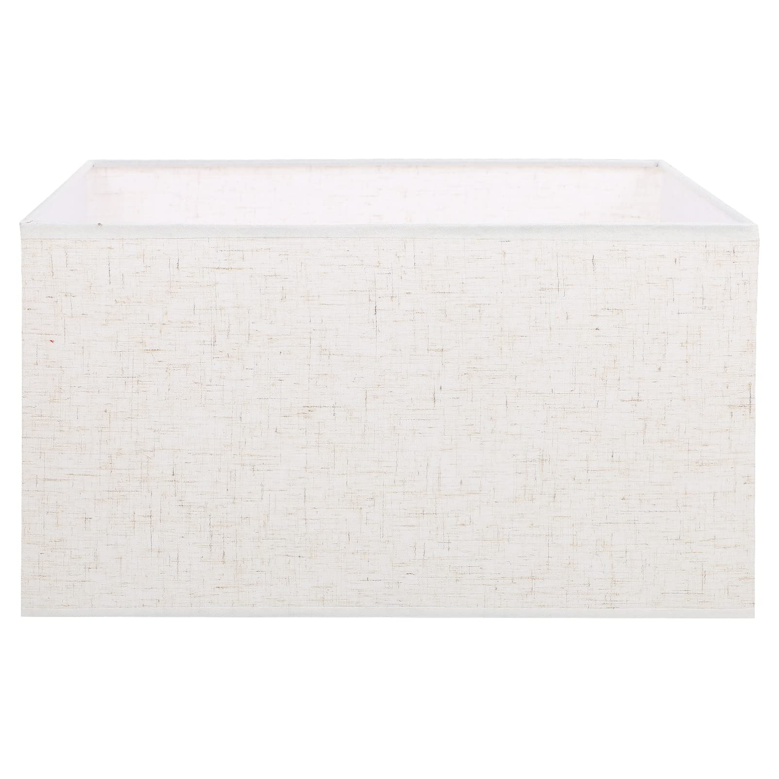 Beaupretty Clip-On Rectangular Fabric Lamp Shade - Beige LED Chandelier & Table Lamp Cover for Living Room, Bedroom, Office - Perfect for Ambient Lighting & Home Decor