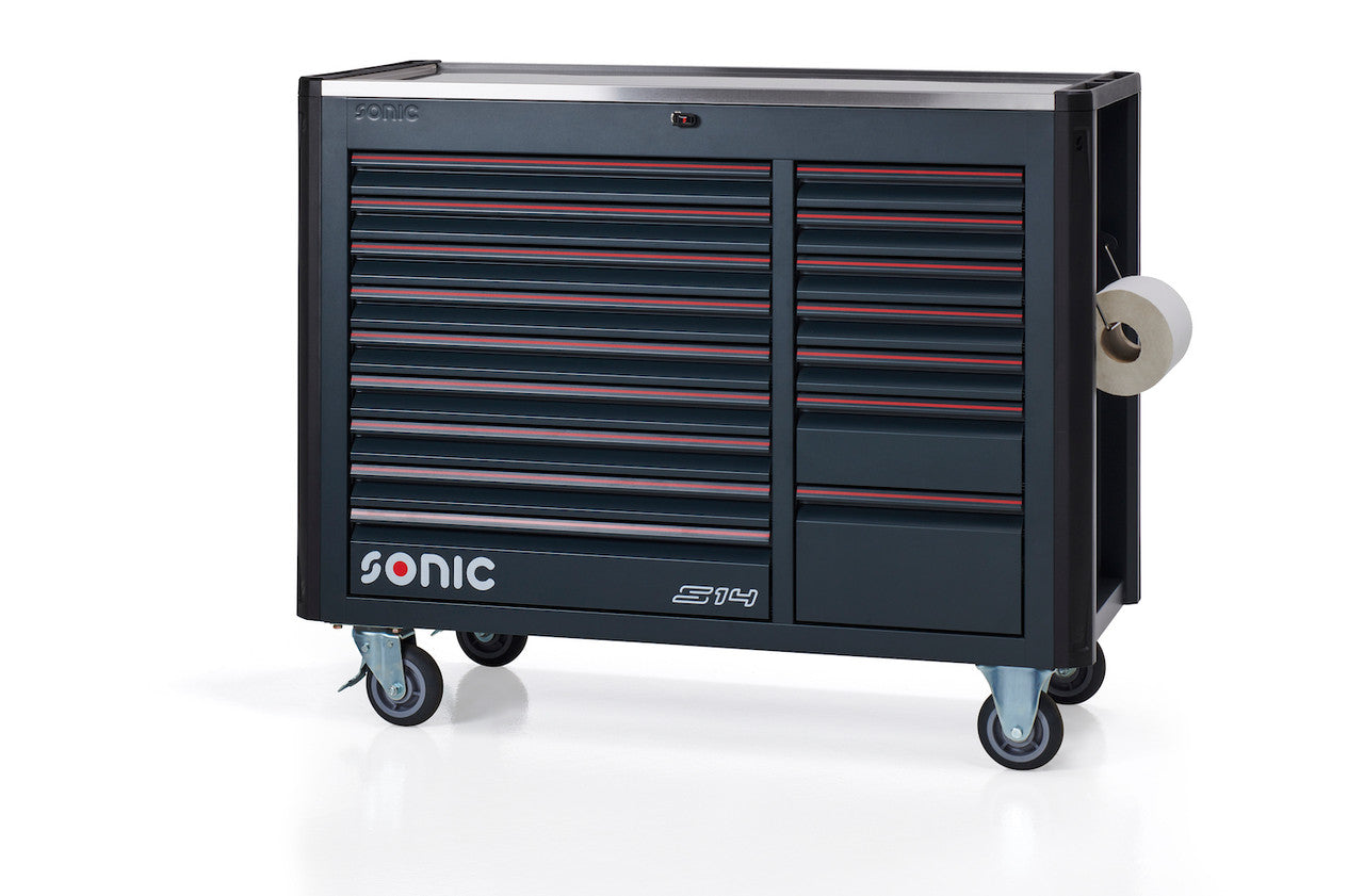 NEXT S14 16-Drawer Toolbox - Heavy Duty Storage for Tools & Hardware | Perfect for Garage, Workshop & DIY Projects