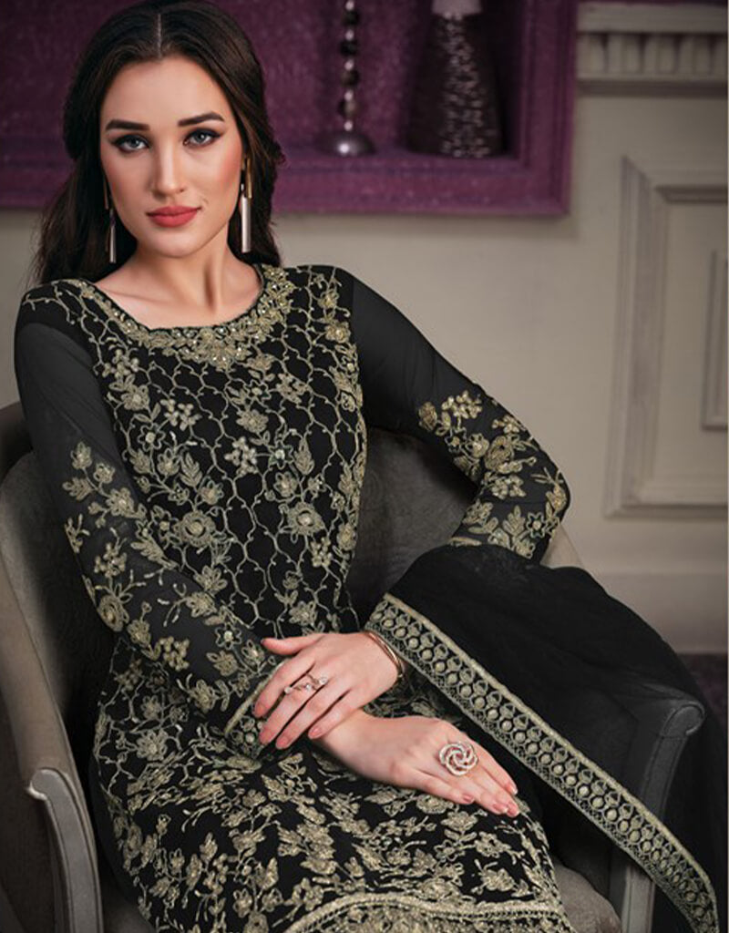 Elegant Black Pant Style Suit Butterfly Net - Perfect for Wedding, Party, and Formal Events