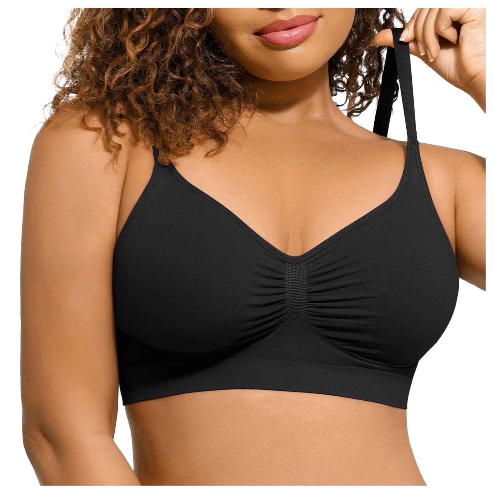 Supportive Plus Size Sports Bras for Women - No Underwire, Full Coverage - Gym & Yoga