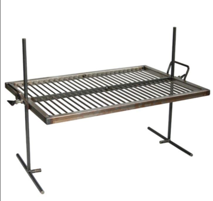 Premium Argentina Iron Grill - Large Camp Grill for Outdoor BBQ, Grilling Steaks & Burgers | Perfect for Backyard, Camping & Tailgating Parties