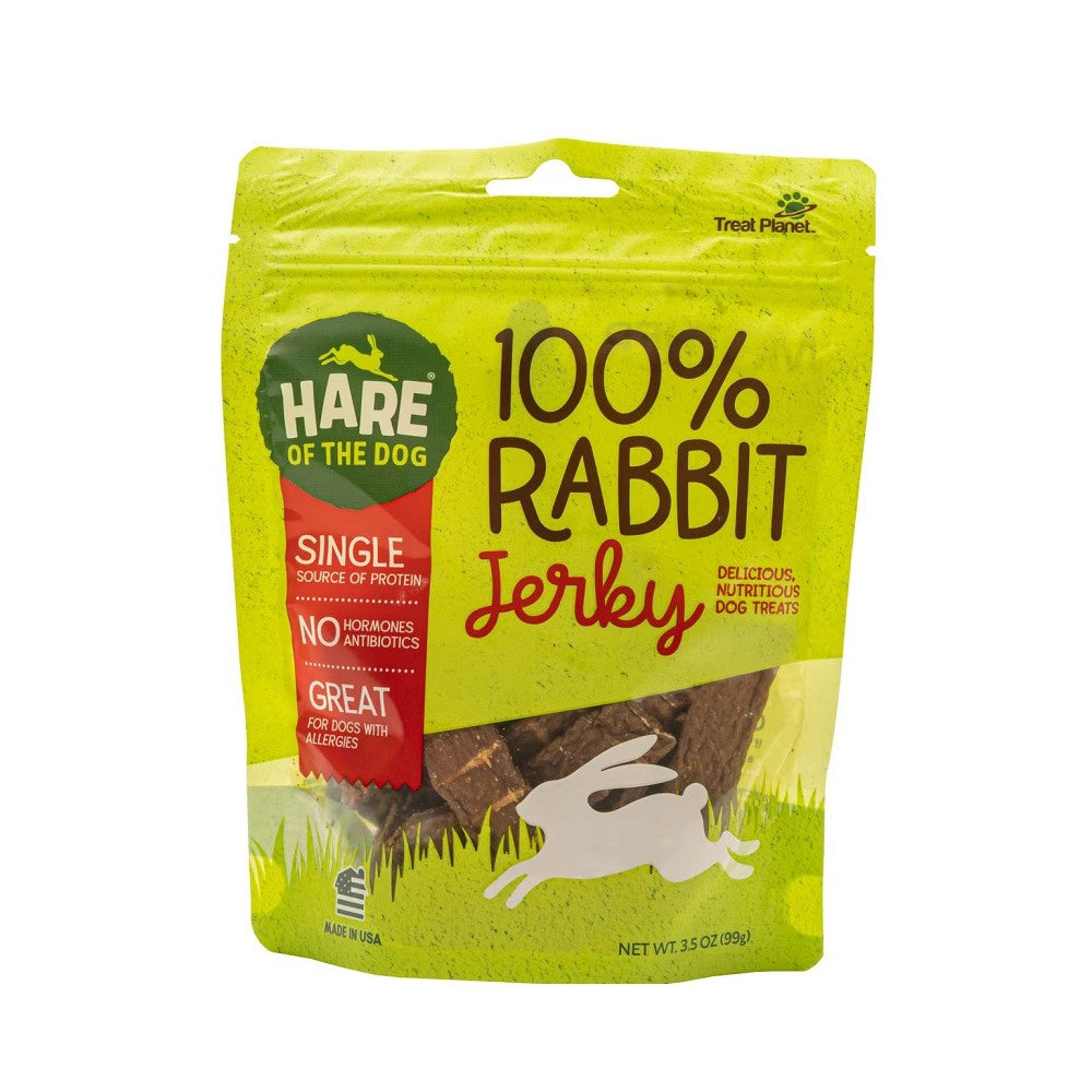 100% Natural Rabbit Jerky Dog Treats - High Protein, Grain-Free Chews for Small & Large Dogs - Perfect for Training, Dental Health & Long-Lasting Entertainment