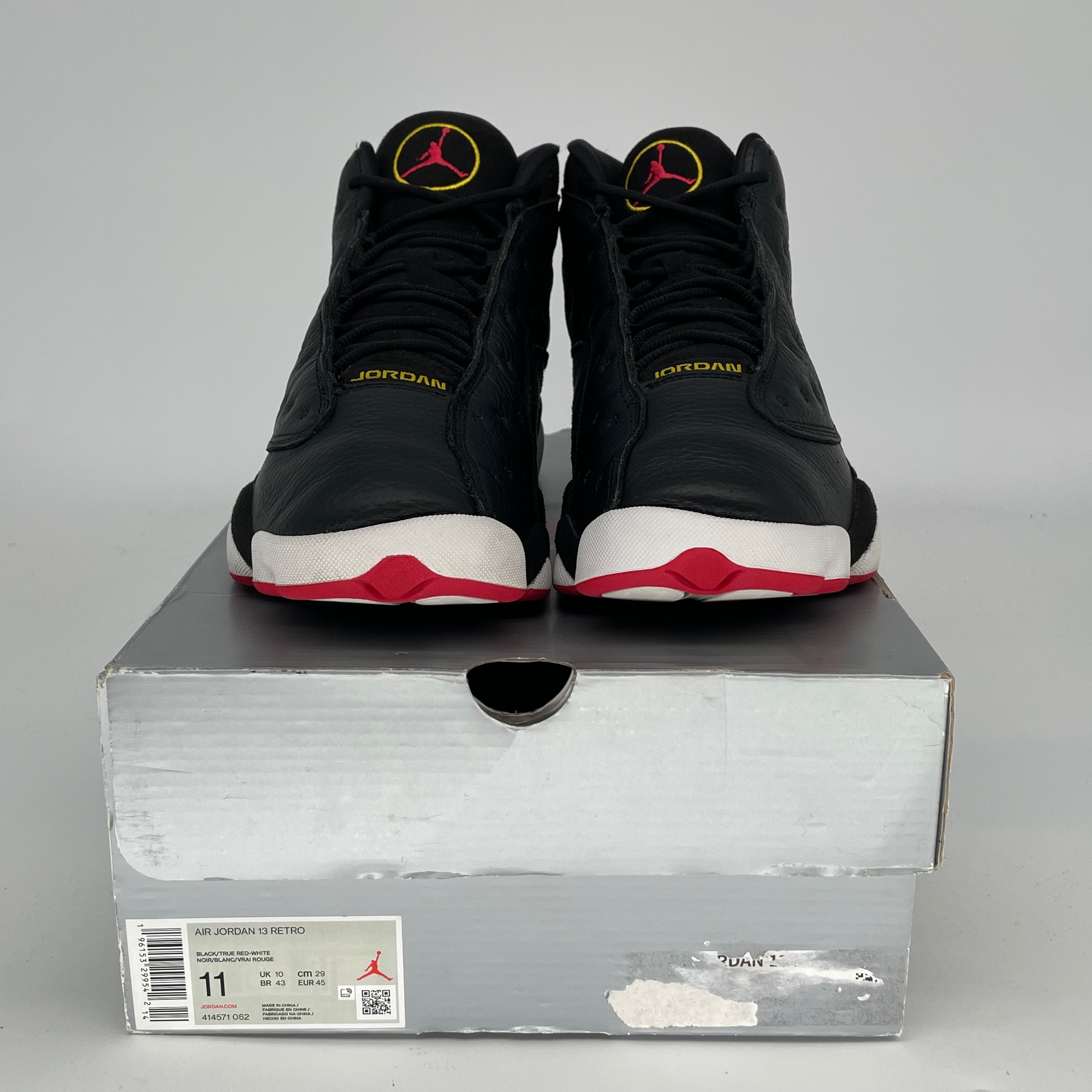 Original Air Jordan 13 Playoffs Basketball Shoes - Men's Size 11 (414571-062) | Retro Sneakers for Casual Wear & Street Style