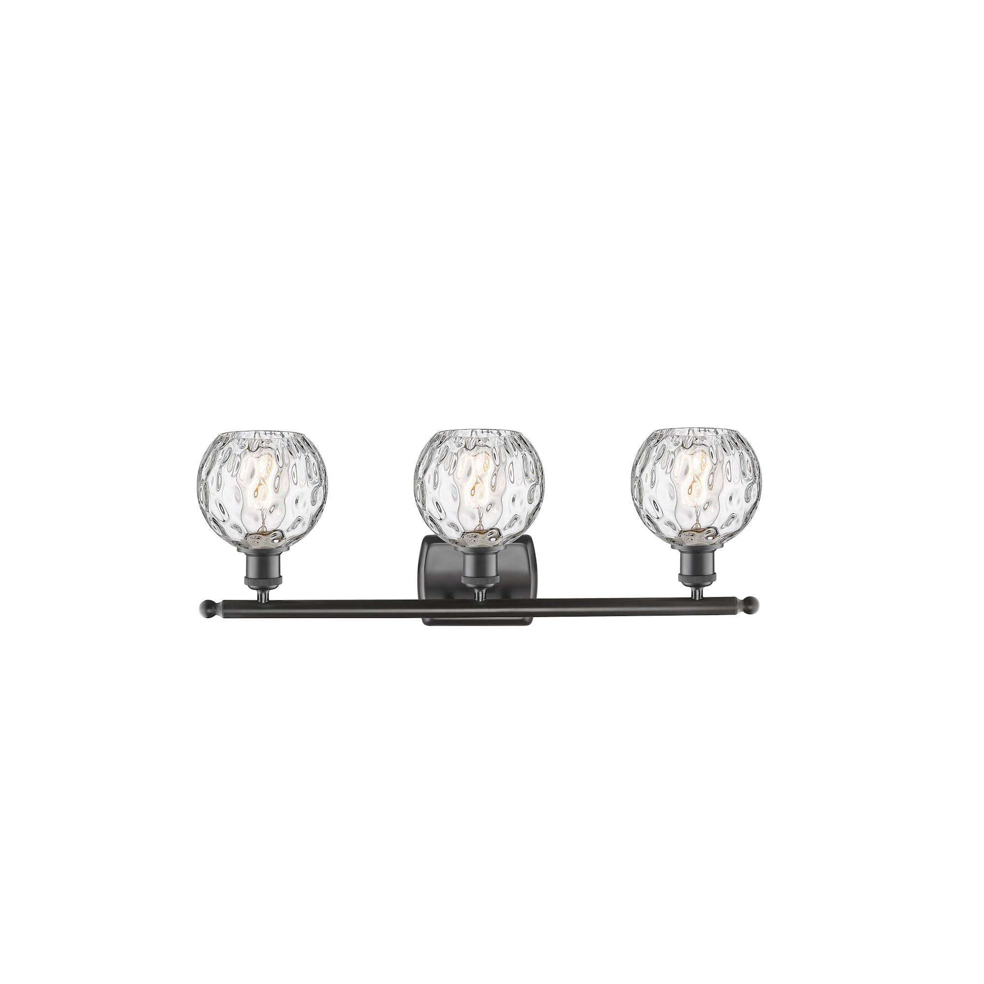 Innovations Lighting Athens Water Glass 3-Light Bathroom Vanity Light - Industrial Style, 11
