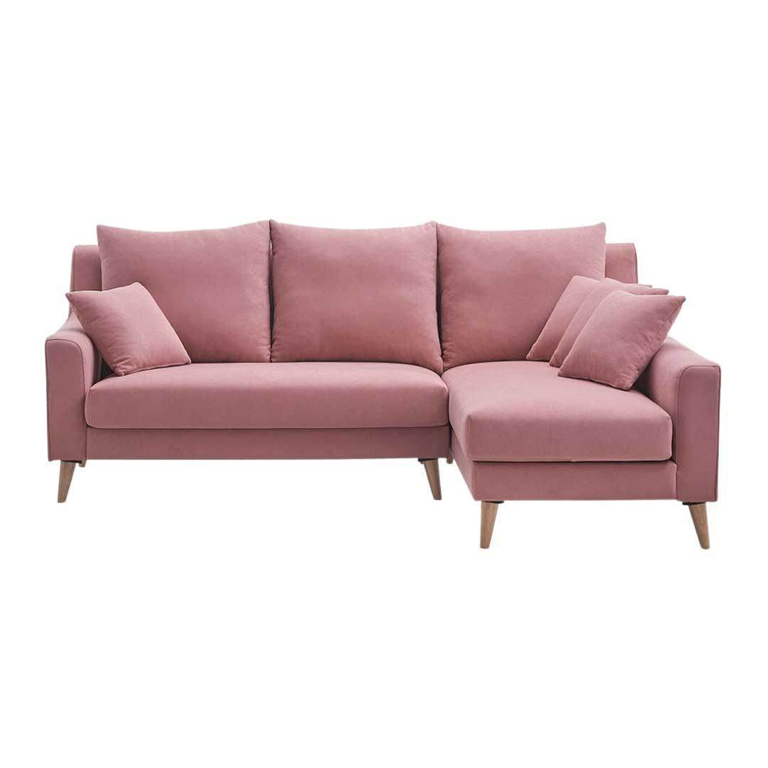 Julie L-Shaped Fabric Sofa - Pet Friendly Sectional Couch for Living Room, Family Room & Small Spaces - Comfortable Modern Furniture for Home & Apartment