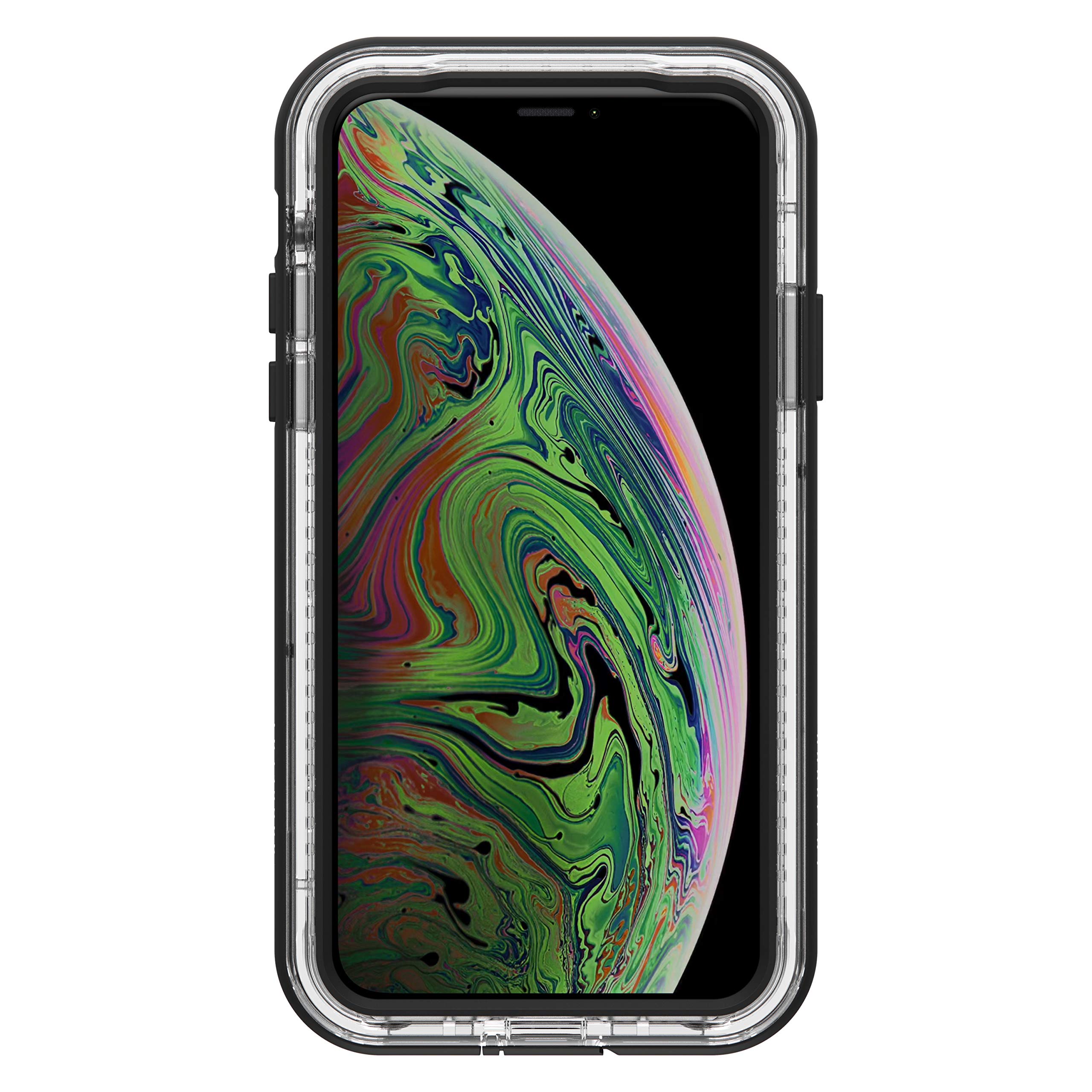 LifeProof Next Series Waterproof & Drop Proof Case for iPhone Xs & iPhone X - Slim Protective Cover with Crystal Clear Design (Black) - Perfect for Outdoor Adventures, Swimming & Extreme Sports
