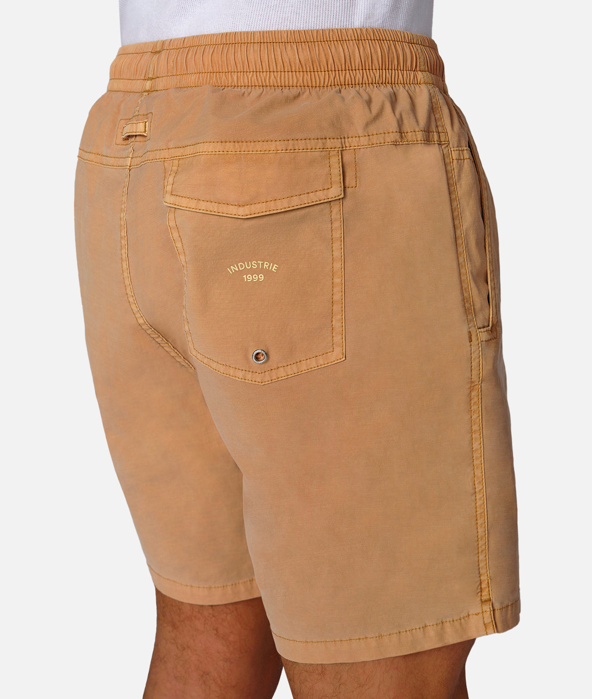 The Bahama Angler Swim Shorts for Men - Quick-Dry Burnt Orange Board Shorts for Swimming, Beach & Surfing | Perfect for Vacation, Pool Party & Water Sports
