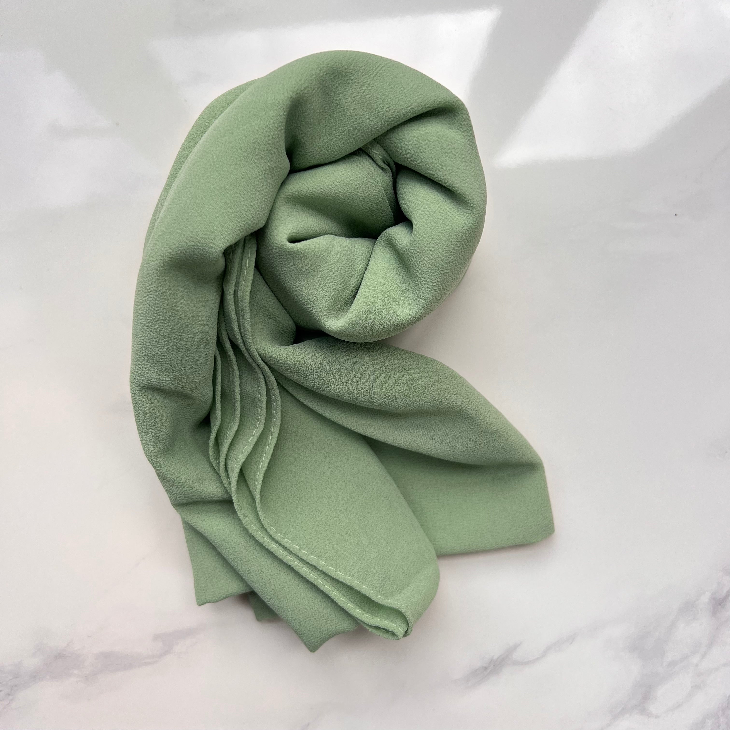 Premium Mint Chiffon Fabric - Soft, Lightweight & Breathable Material for Dresses, Scarves & DIY Crafts