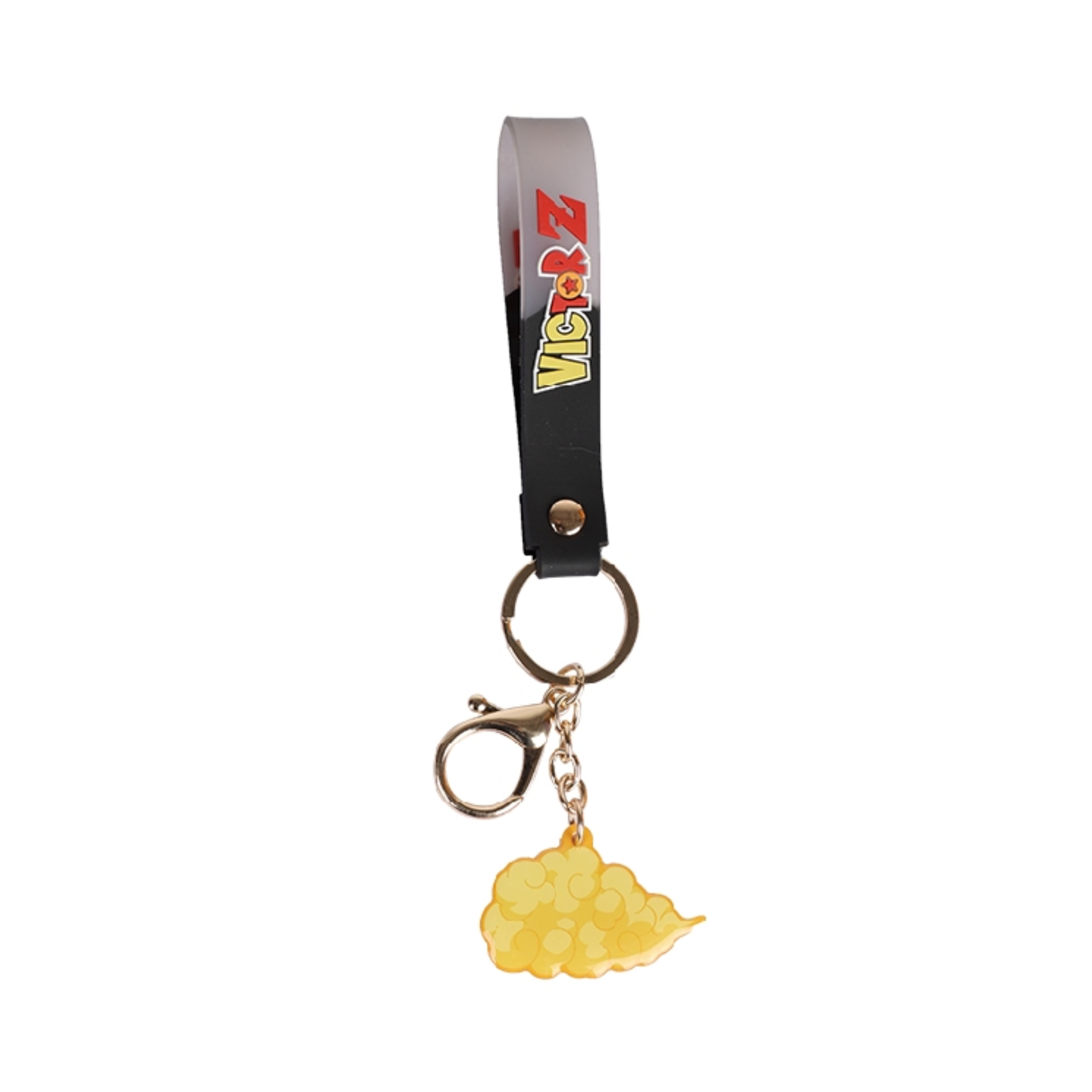 Victor x Dragon Ball Z PG6011DBZ CE Keychain - Official Dragon Ball Z Collectible Keyring (Black/Yellow) - Perfect for Anime Fans, Keychains for Backpacks, Gifts for DBZ Lovers