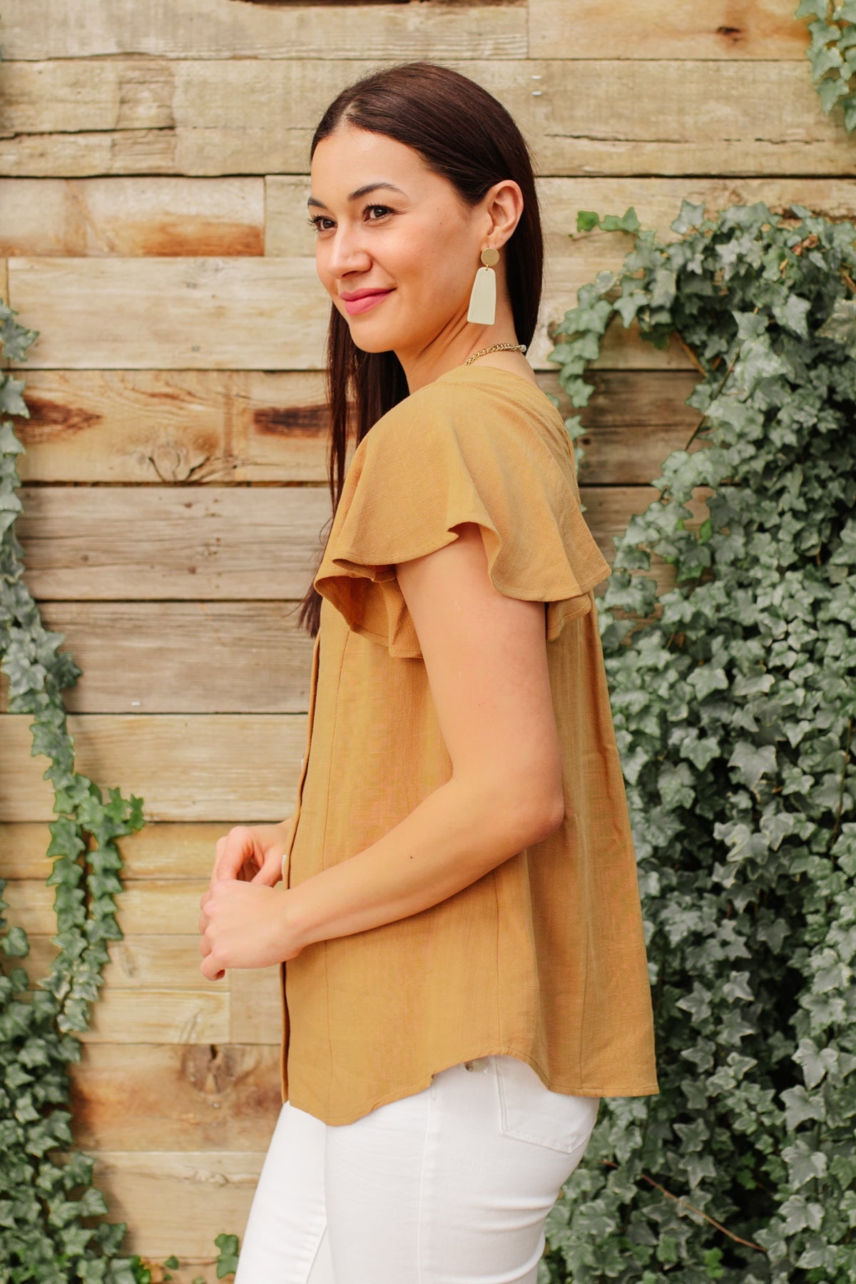 Envy Me Women's Fashion Top in Taupe - Chic Casual Blouse for Work, Date Night & Everyday Wear